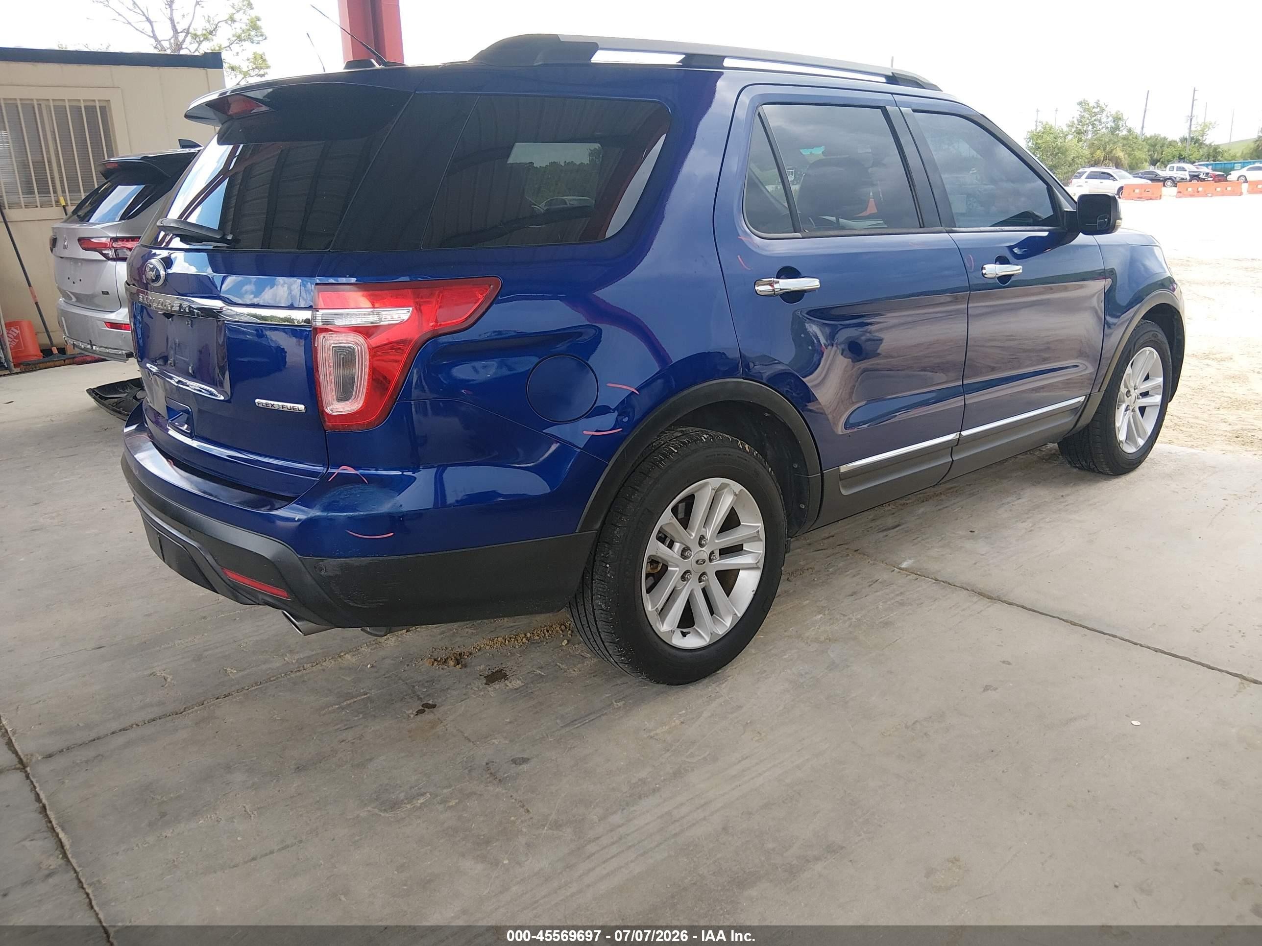 2013 Ford Explorer Xlt Blue vin: 1FM5K7D87DGA82682