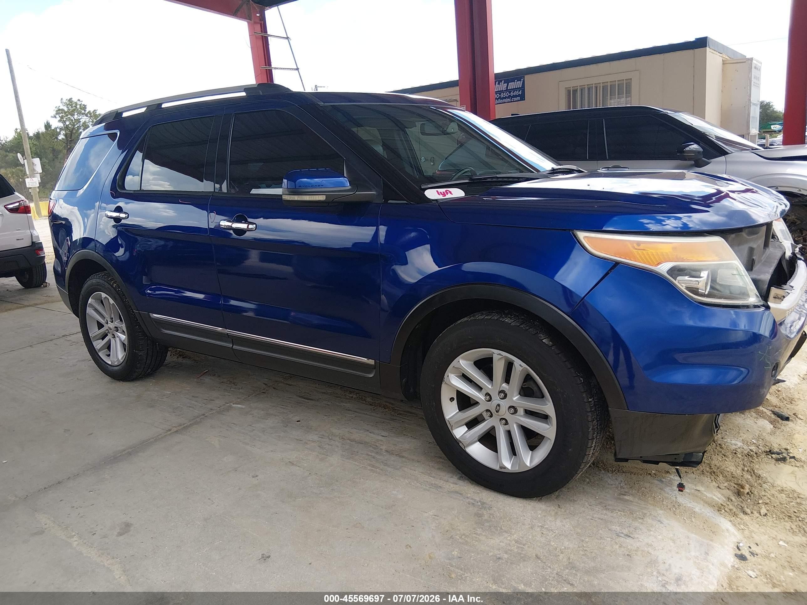 2013 Ford Explorer Xlt Blue vin: 1FM5K7D87DGA82682