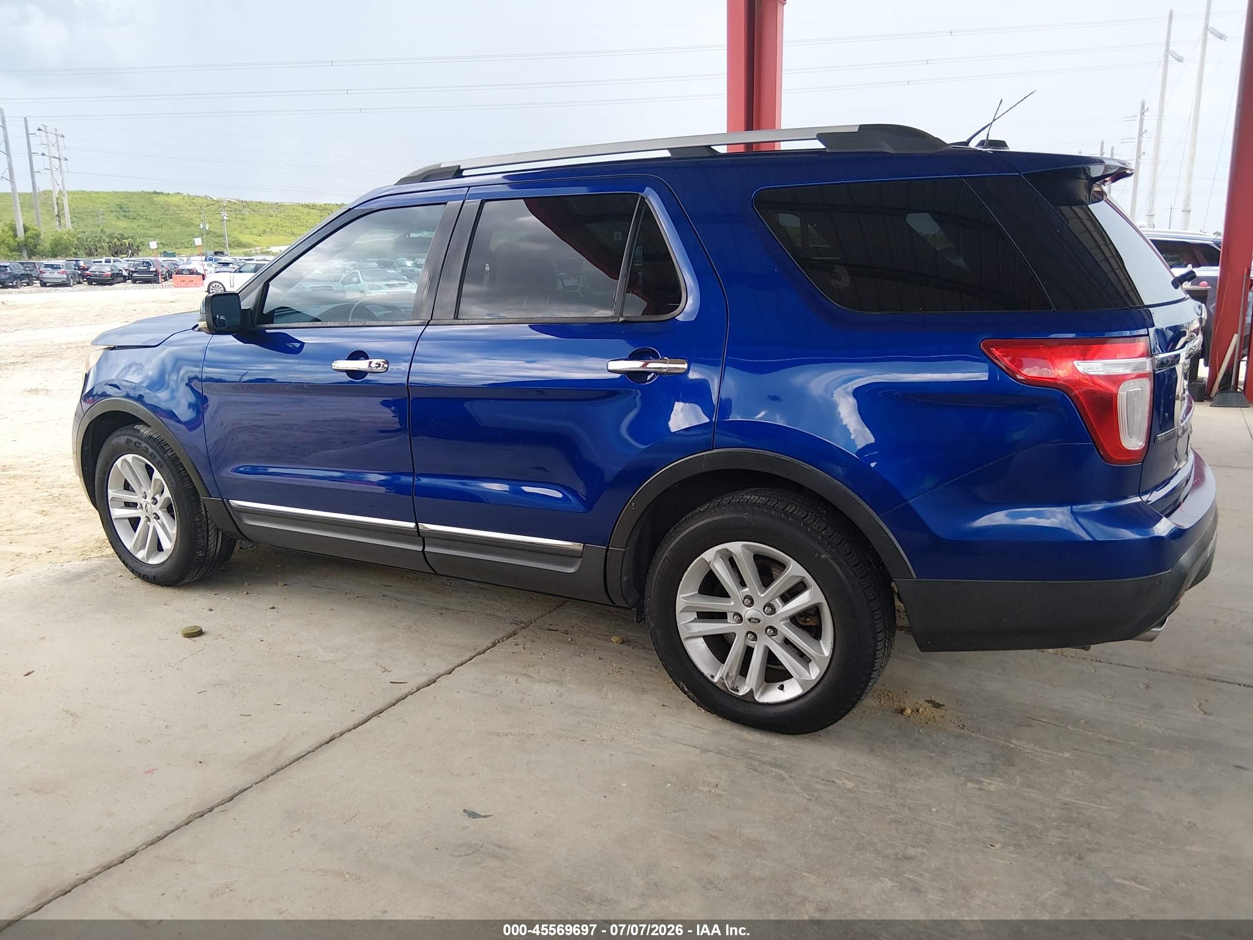 2013 Ford Explorer Xlt Blue vin: 1FM5K7D87DGA82682