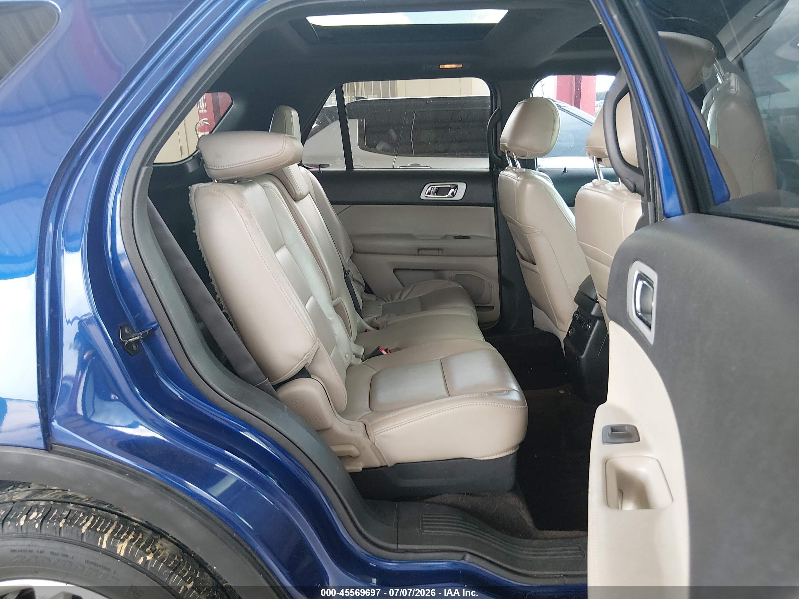 2013 Ford Explorer Xlt Blue vin: 1FM5K7D87DGA82682