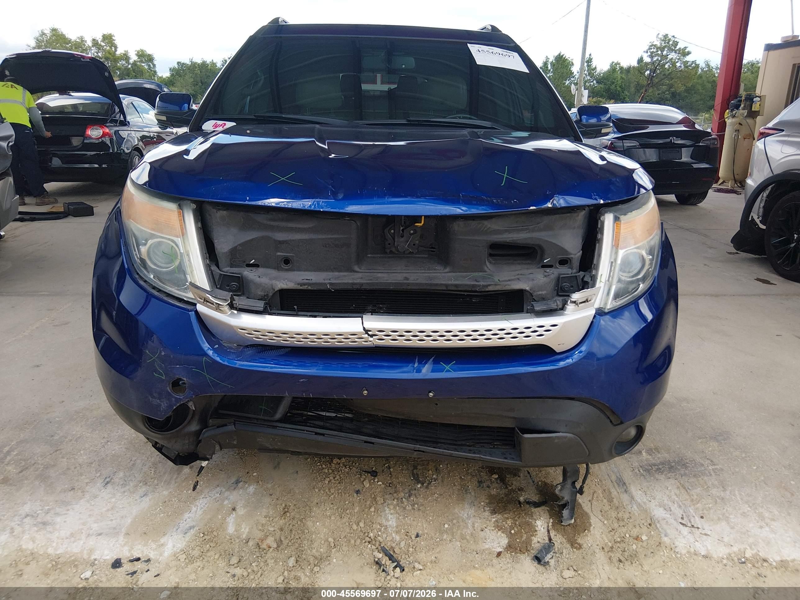 2013 Ford Explorer Xlt Blue vin: 1FM5K7D87DGA82682