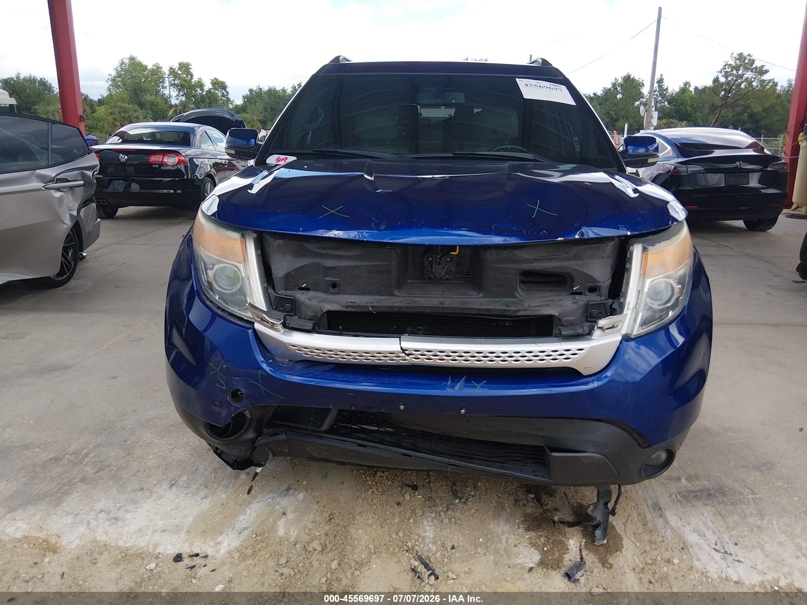 2013 Ford Explorer Xlt Blue vin: 1FM5K7D87DGA82682