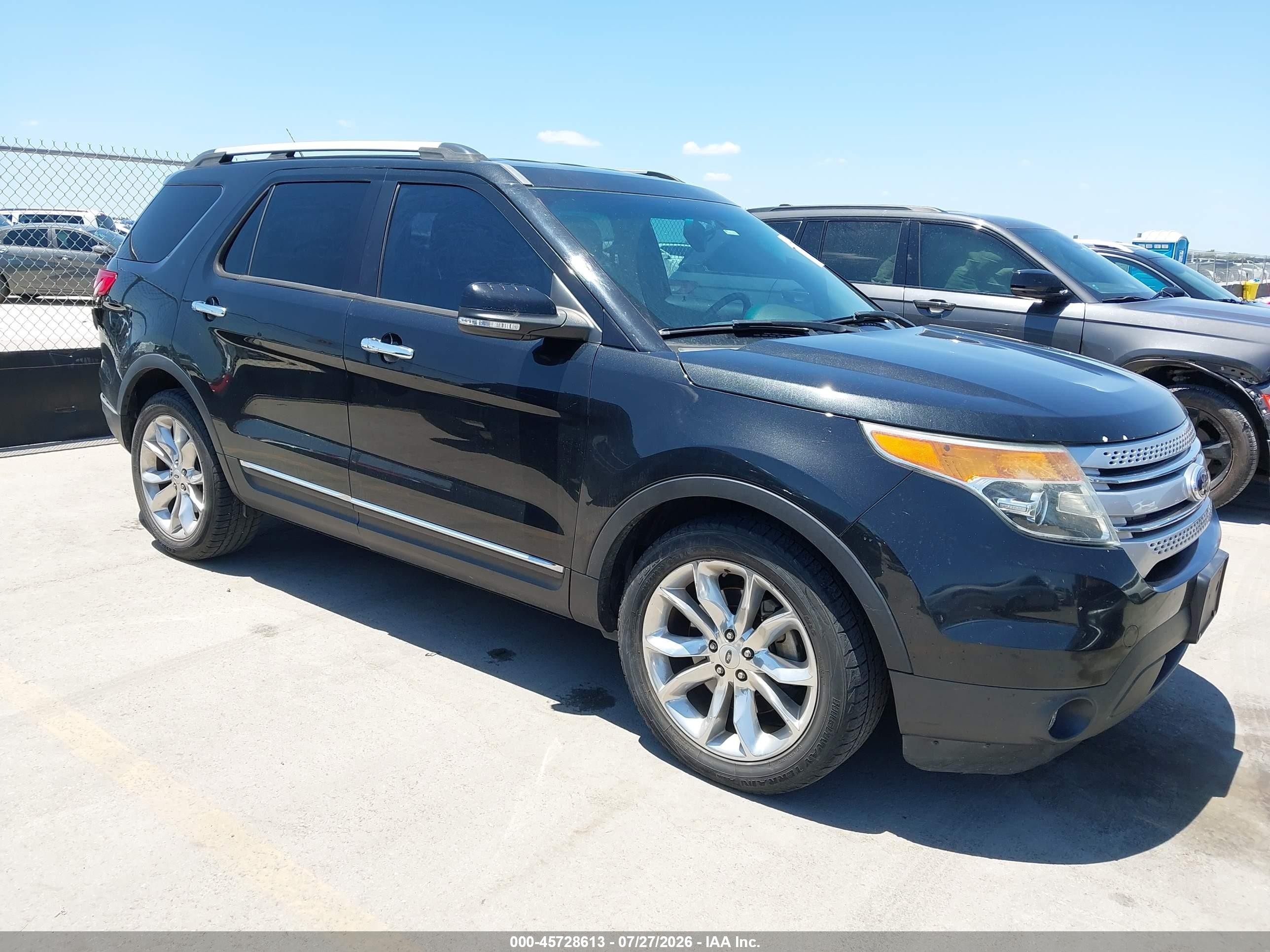 2013 Ford Explorer Xlt Black vin: 1FM5K7D87DGB43206