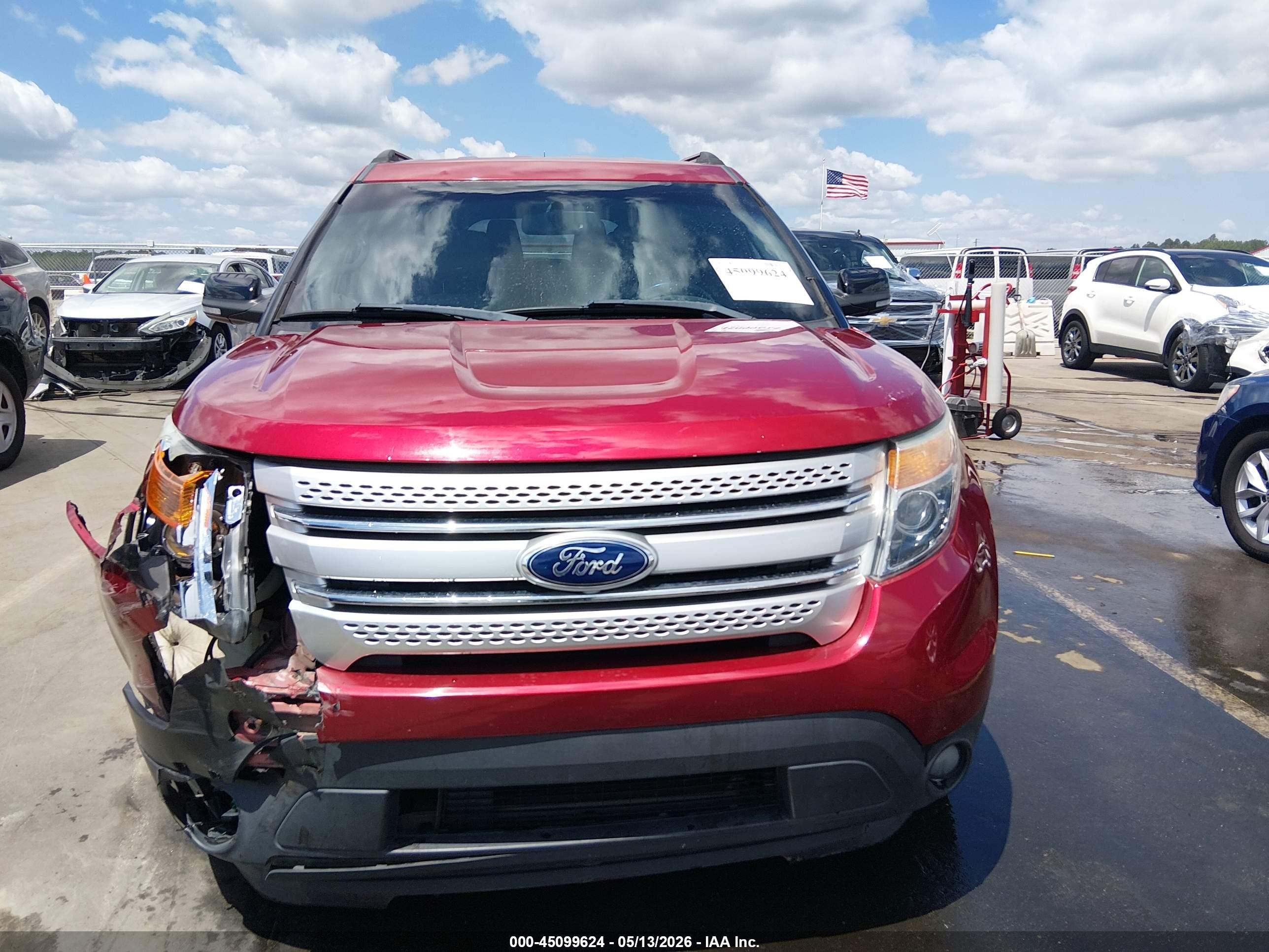 2013 Ford Explorer Xlt Red vin: 1FM5K7D87DGB97007