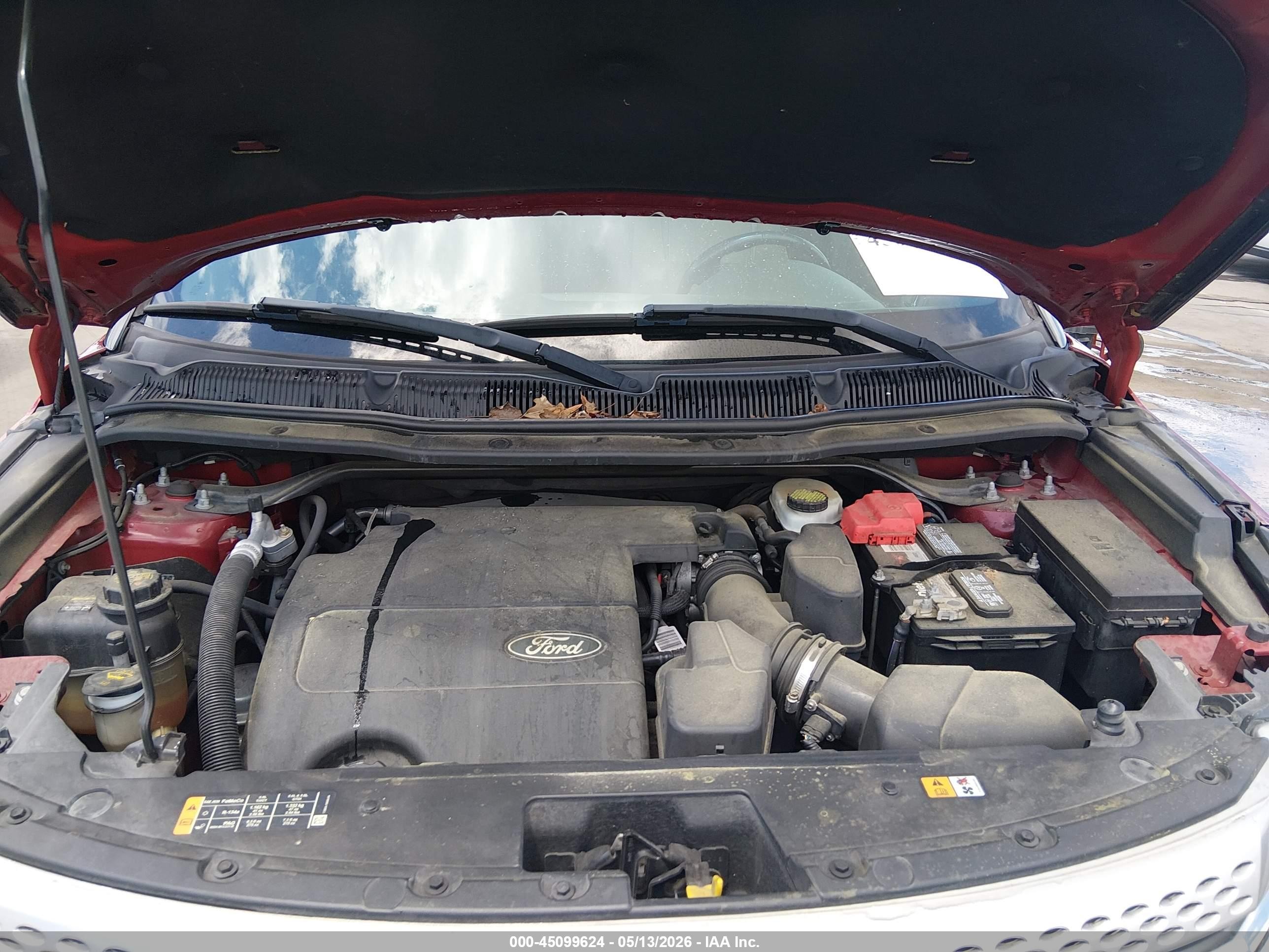 2013 Ford Explorer Xlt Red vin: 1FM5K7D87DGB97007