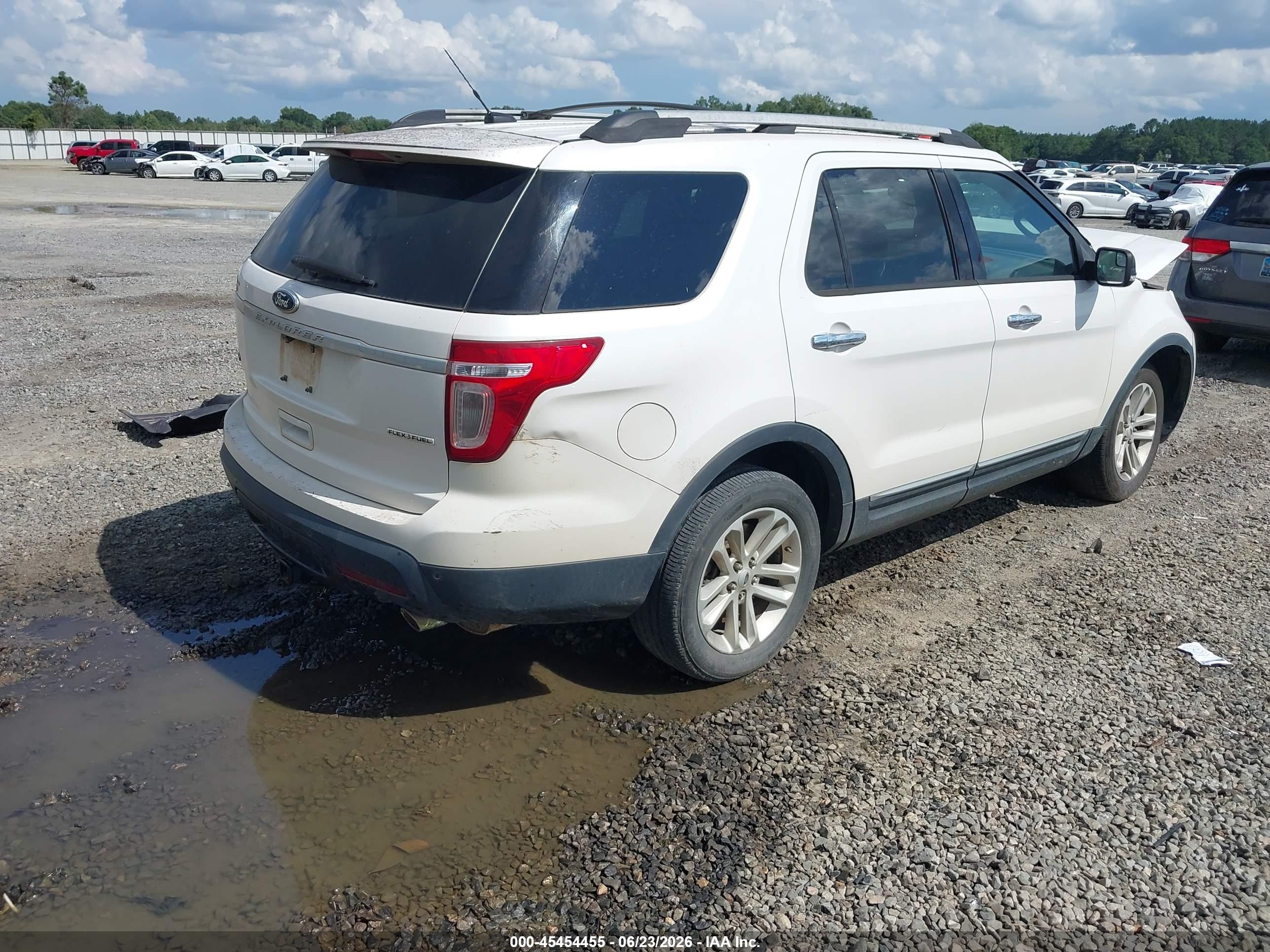 2013 Ford Explorer Xlt White vin: 1FM5K7D87DGC28207