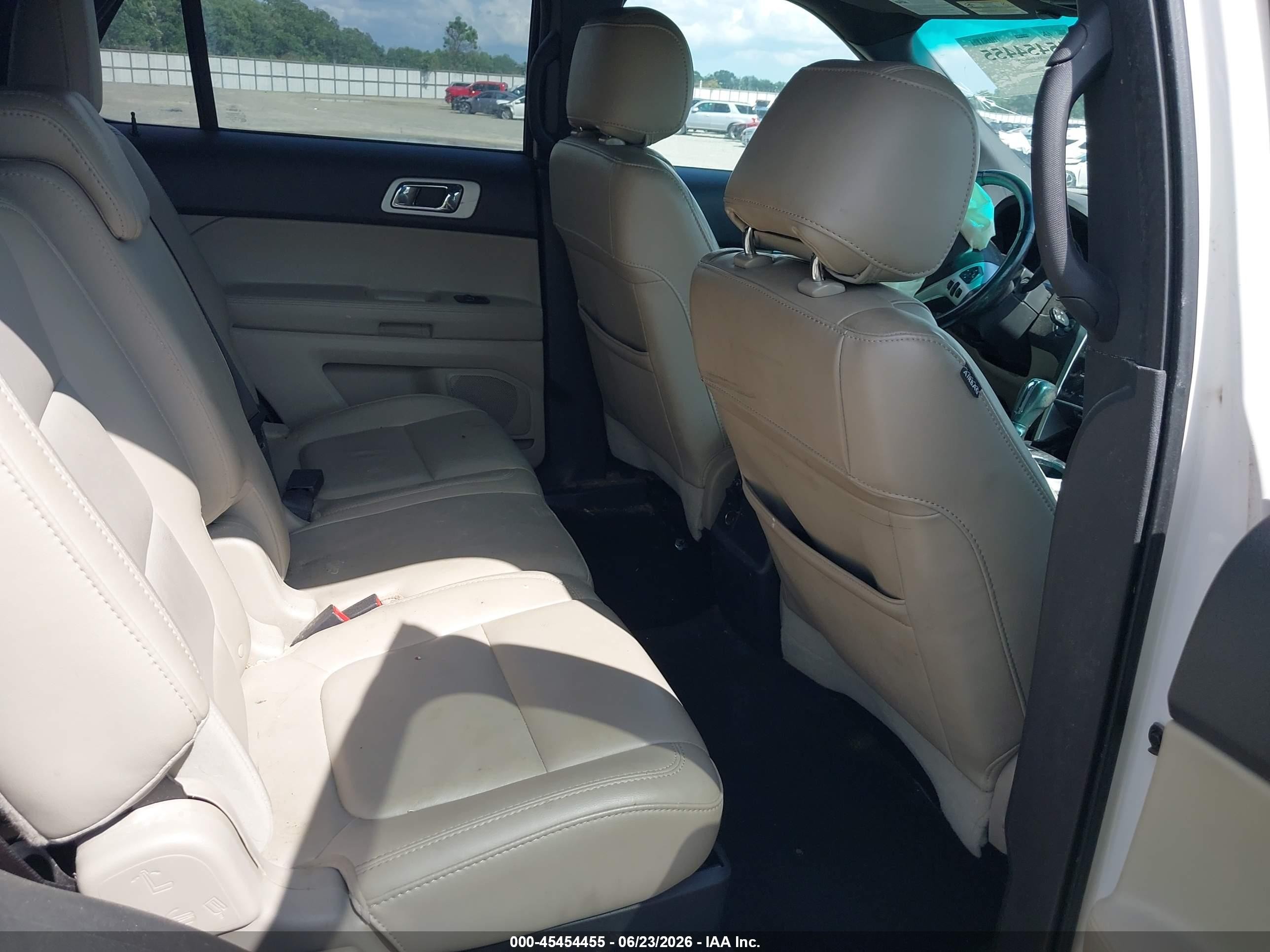 2013 Ford Explorer Xlt White vin: 1FM5K7D87DGC28207