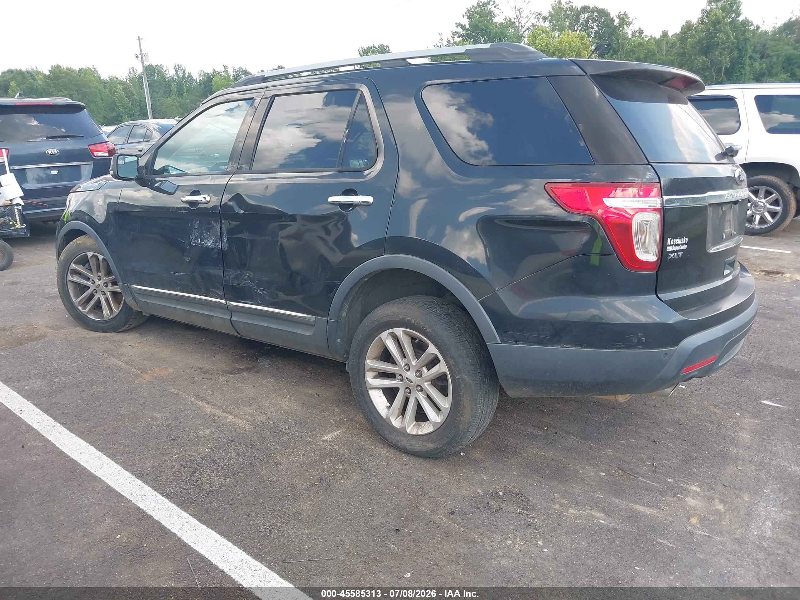 2013 Ford Explorer Xlt Black vin: 1FM5K7D87DGC68092