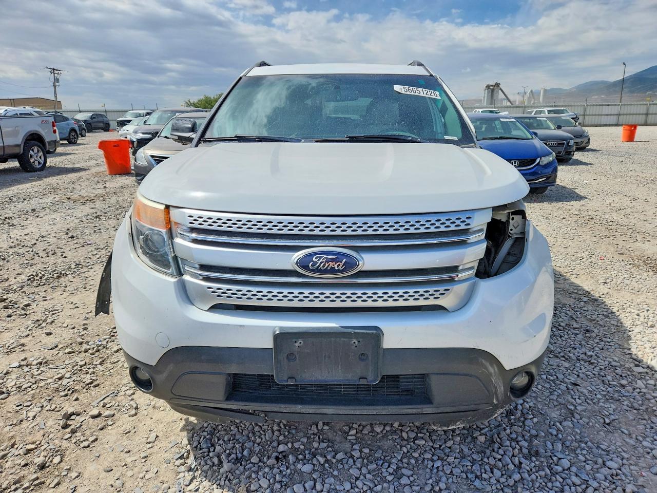 2013 Ford Explorer Xlt White vin: 1FM5K7D87DGC70750