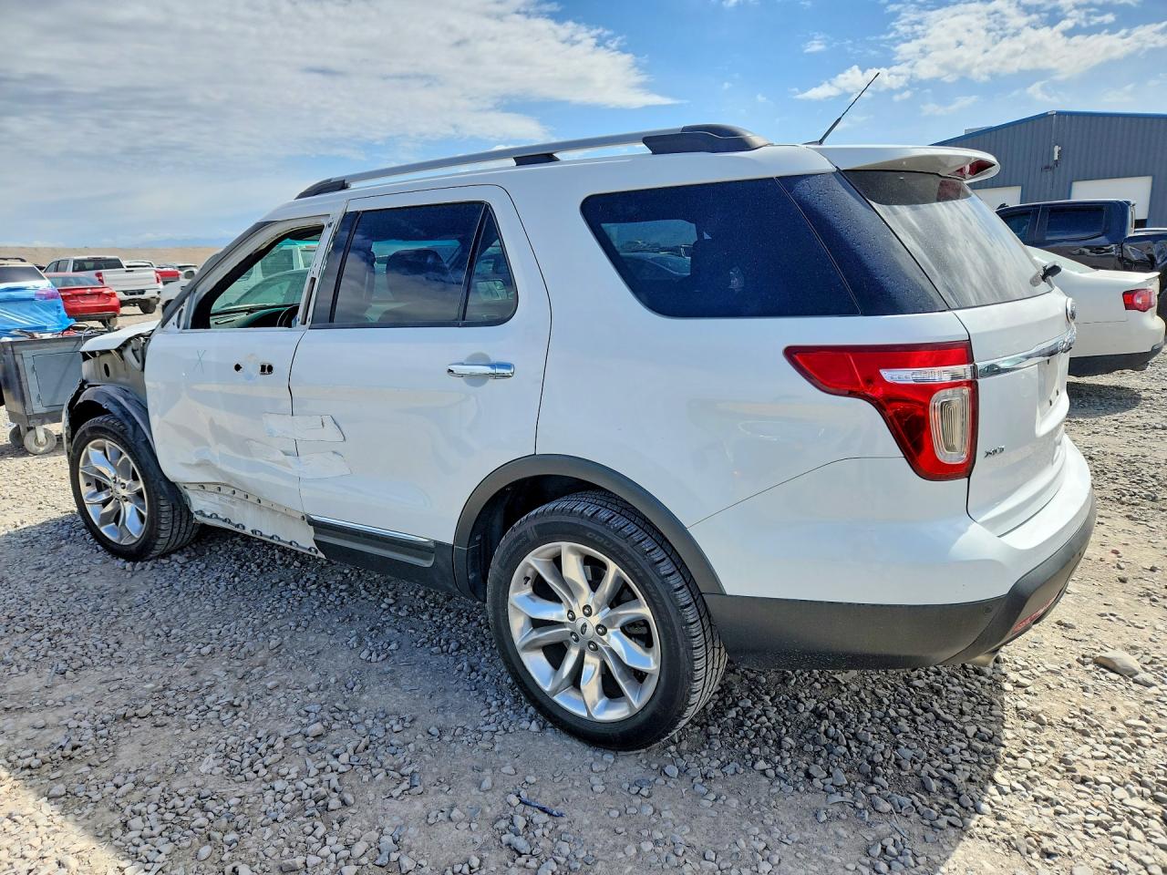 2013 Ford Explorer Xlt White vin: 1FM5K7D87DGC70750
