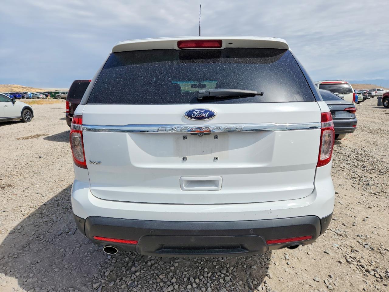 2013 Ford Explorer Xlt White vin: 1FM5K7D87DGC70750