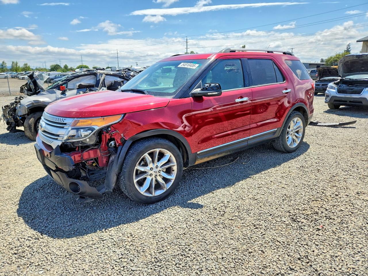 2013 Ford Explorer Xlt Red vin: 1FM5K7D87DGC81330