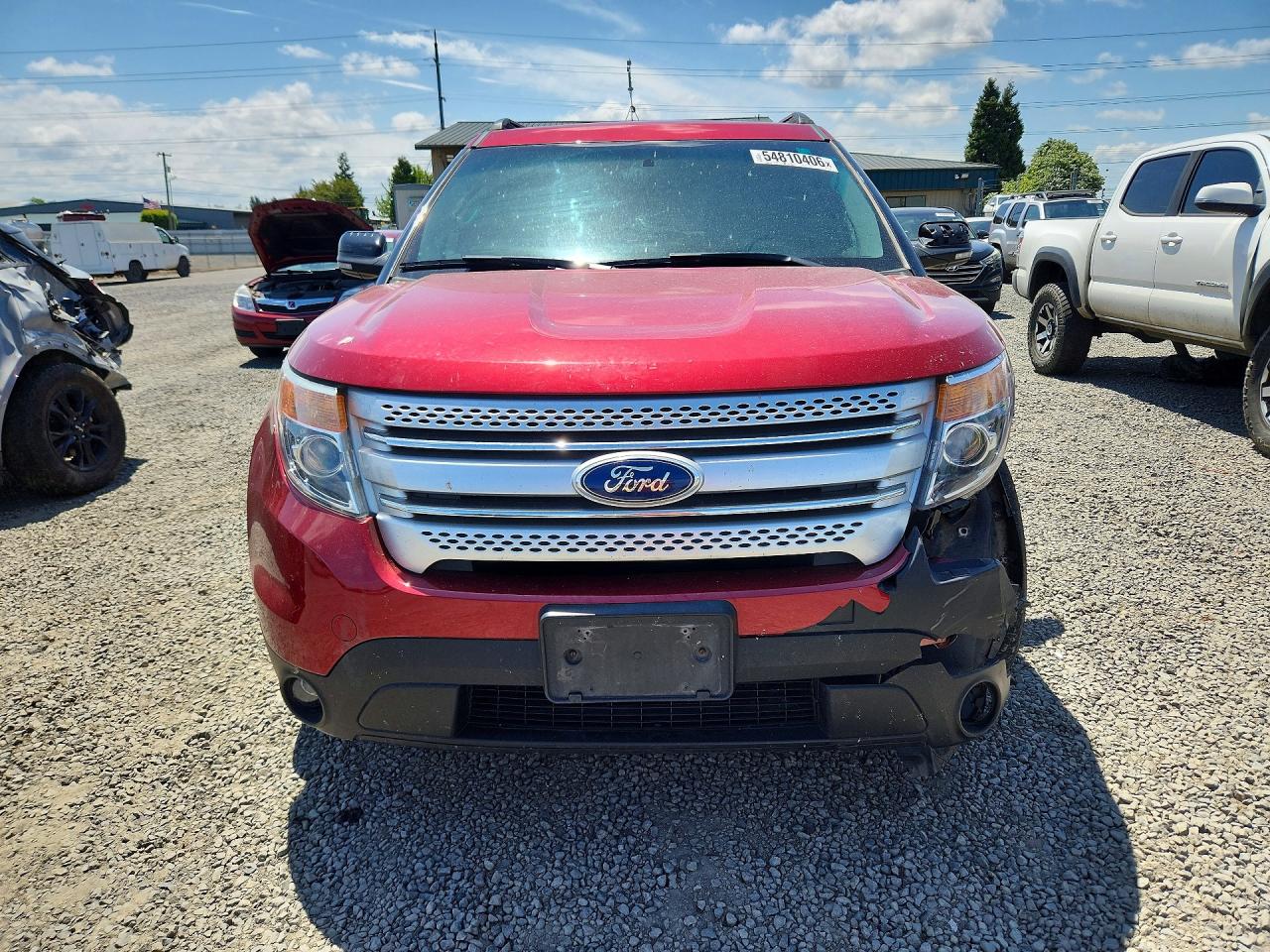 2013 Ford Explorer Xlt Red vin: 1FM5K7D87DGC81330