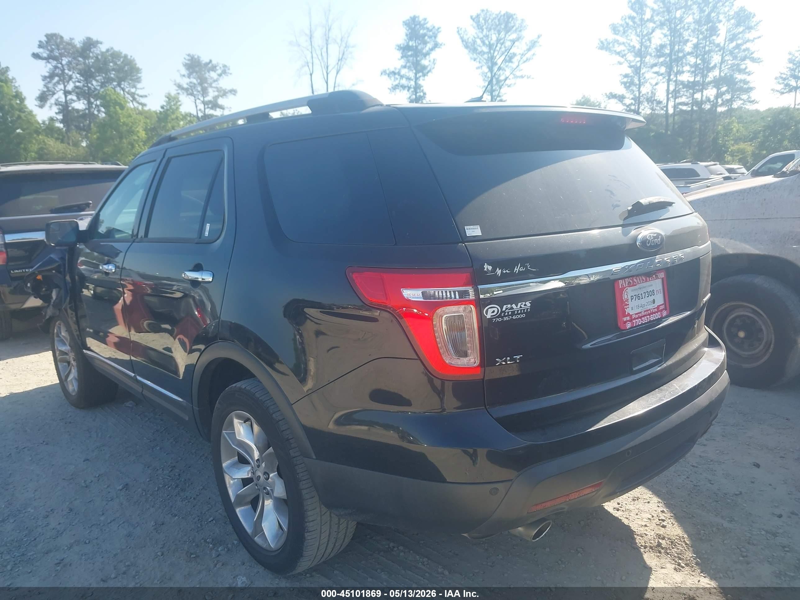 2014 Ford Explorer Xlt Black vin: 1FM5K7D87EGA07983