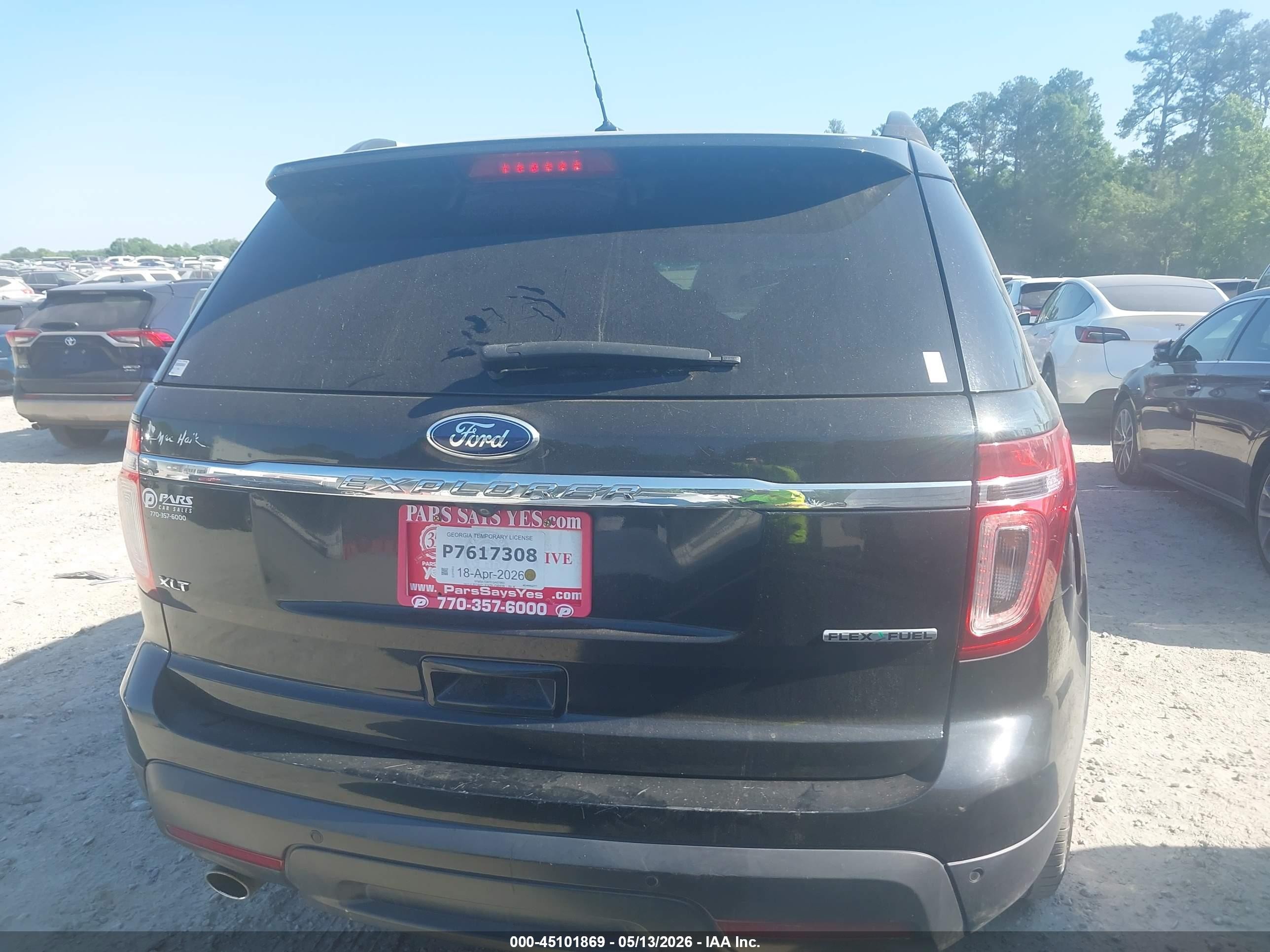 2014 Ford Explorer Xlt Black vin: 1FM5K7D87EGA07983