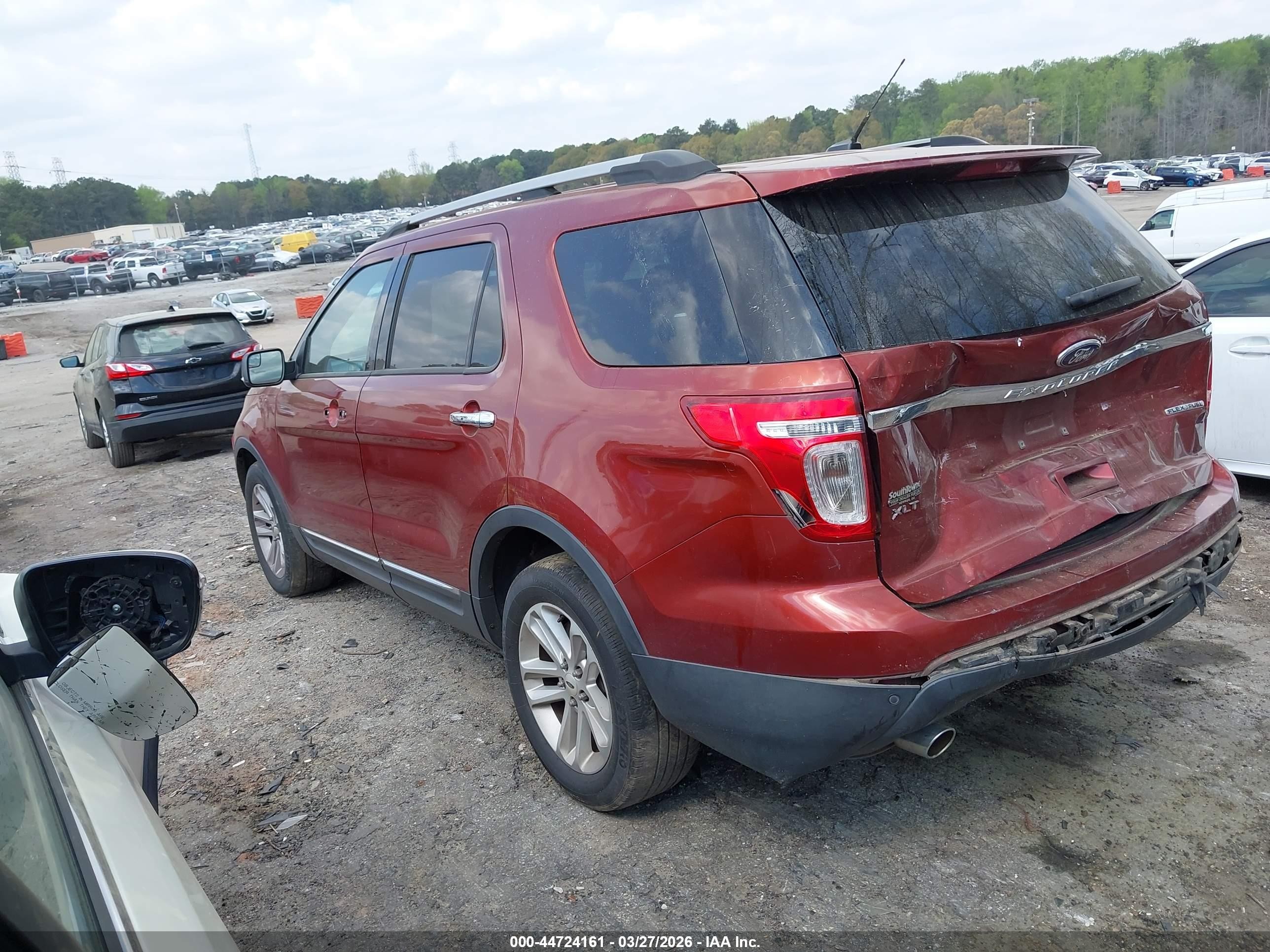 2014 Ford Explorer Xlt Red vin: 1FM5K7D87EGA57962