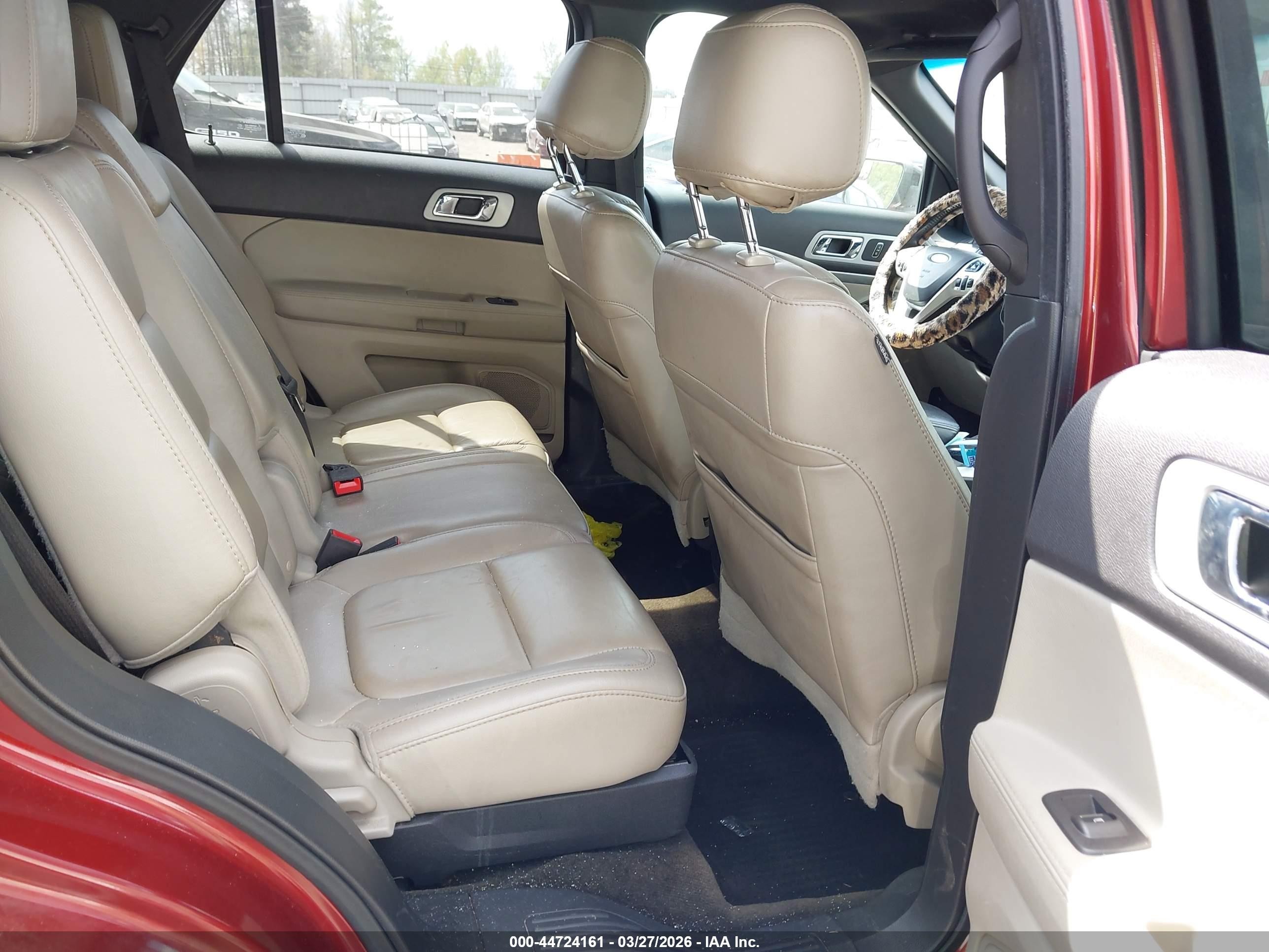 2014 Ford Explorer Xlt Red vin: 1FM5K7D87EGA57962