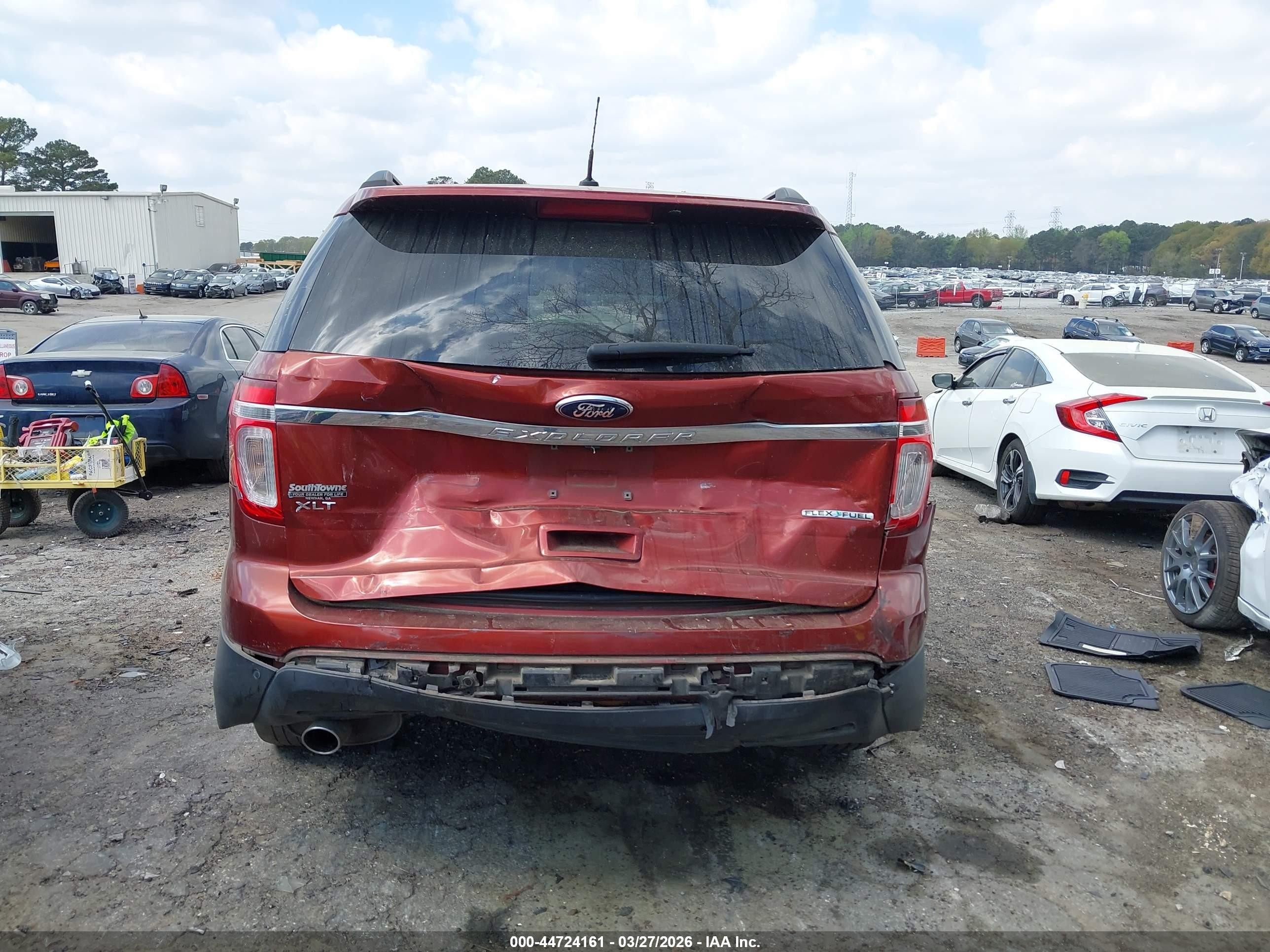 2014 Ford Explorer Xlt Red vin: 1FM5K7D87EGA57962