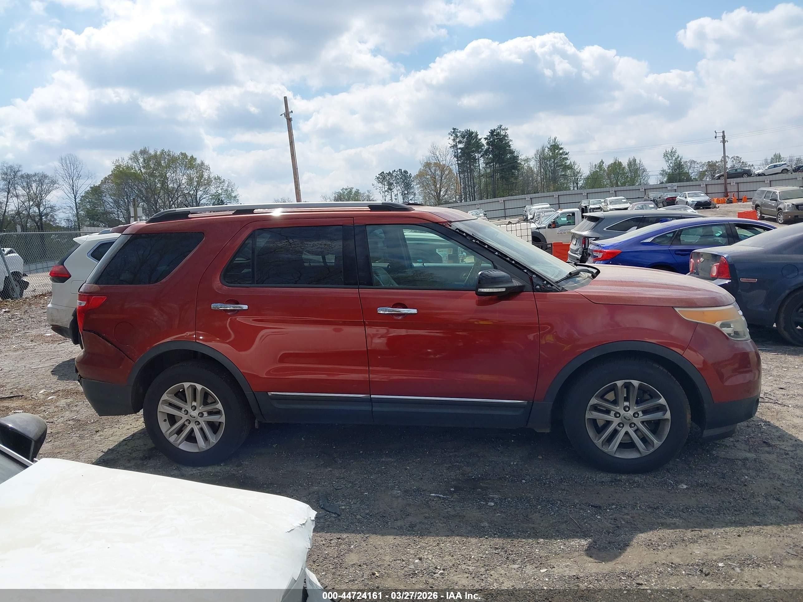 2014 Ford Explorer Xlt Red vin: 1FM5K7D87EGA57962