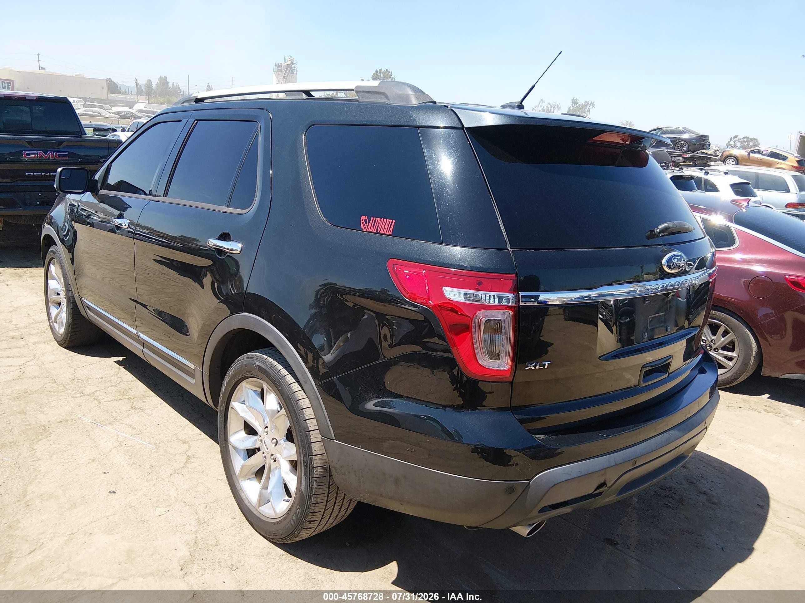 2014 Ford Explorer Xlt Black vin: 1FM5K7D87EGA80237
