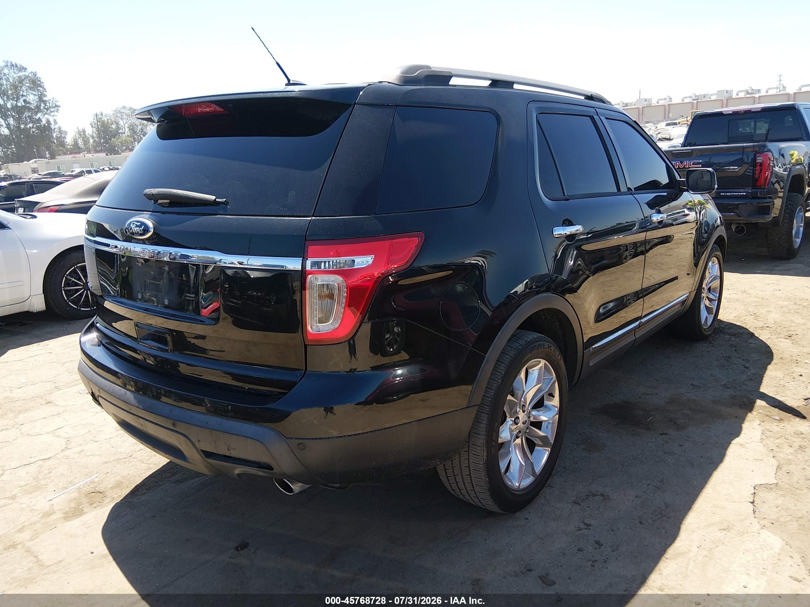 2014 Ford Explorer Xlt Black vin: 1FM5K7D87EGA80237