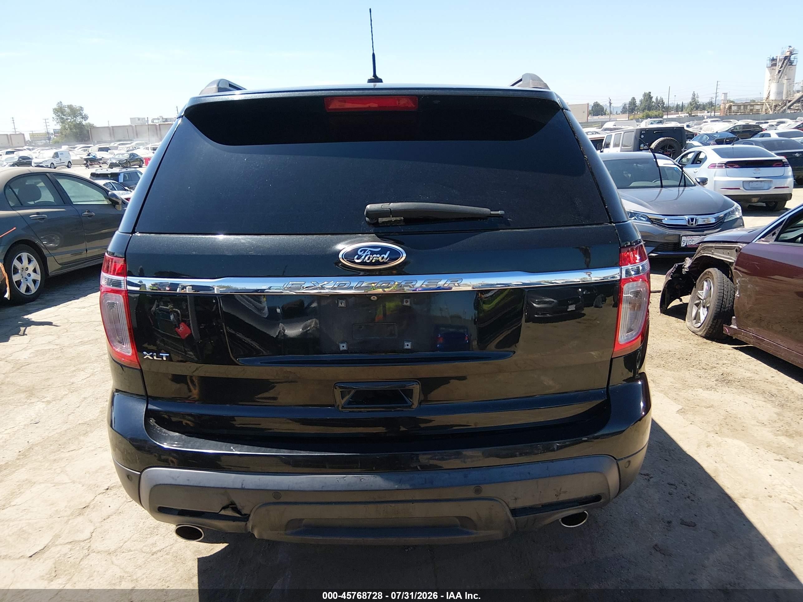 2014 Ford Explorer Xlt Black vin: 1FM5K7D87EGA80237