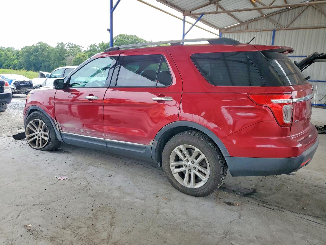 2014 Ford Explorer Xlt Red vin: 1FM5K7D87EGC45252