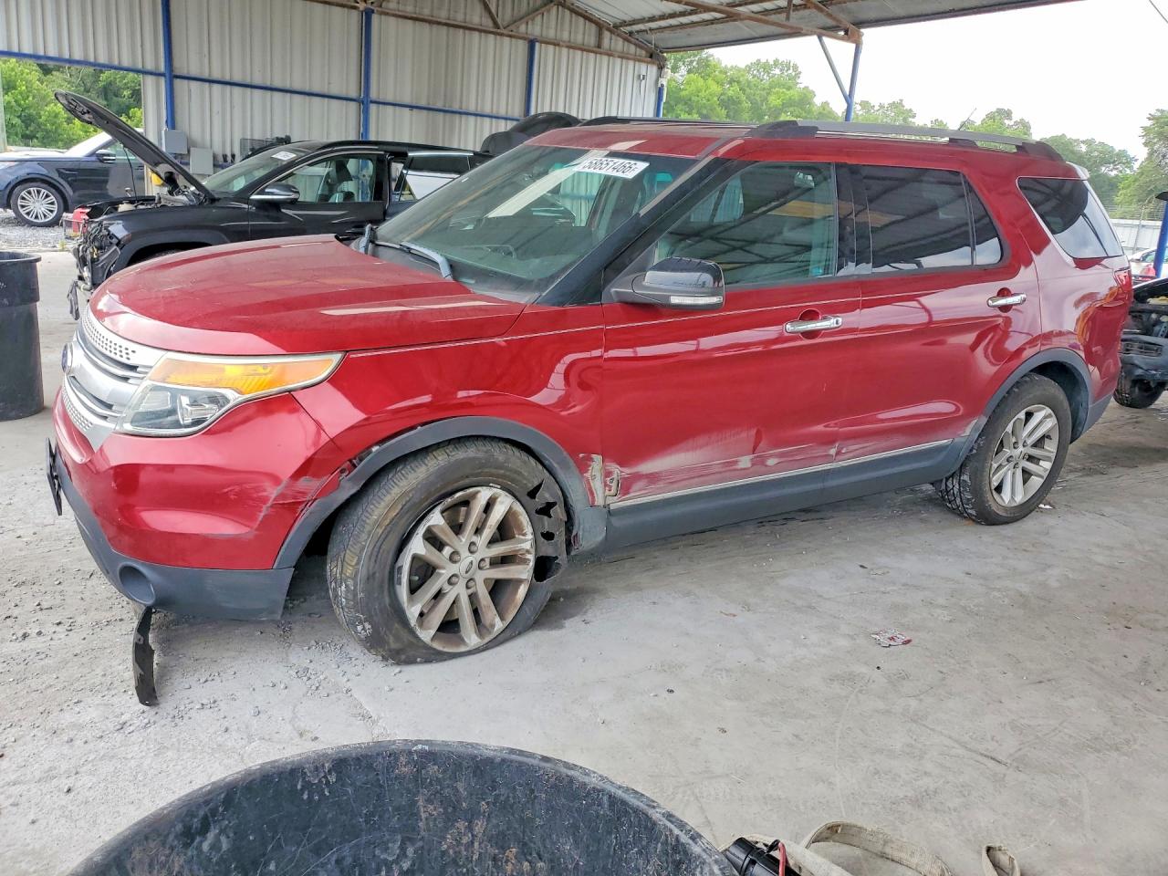 2014 Ford Explorer Xlt Red vin: 1FM5K7D87EGC45252