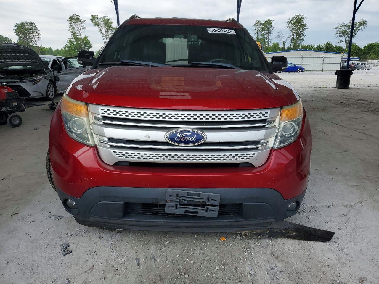 2014 Ford Explorer Xlt Red vin: 1FM5K7D87EGC45252