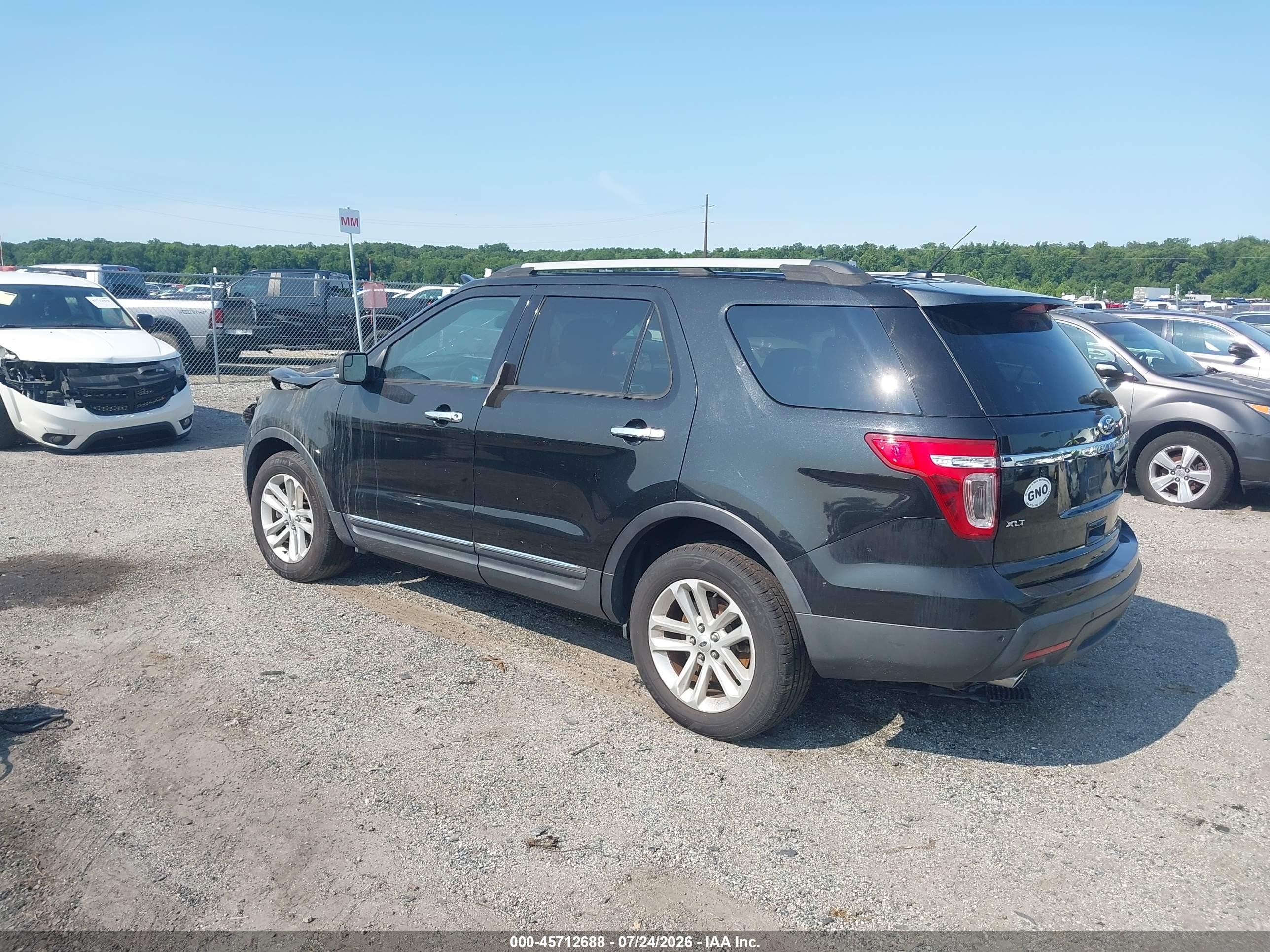 2014 Ford Explorer Xlt Black vin: 1FM5K7D87EGC55473