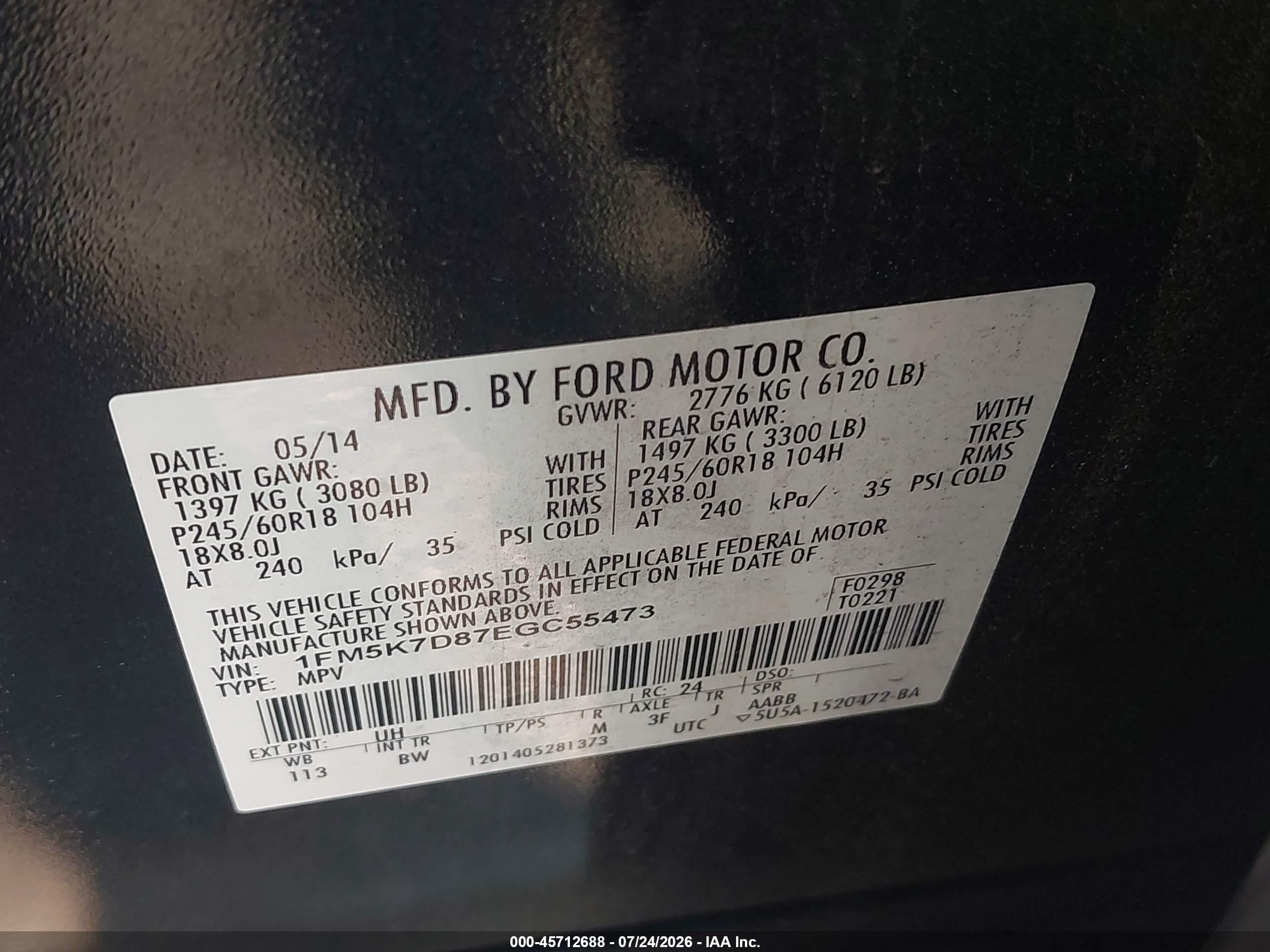 2014 Ford Explorer Xlt Black vin: 1FM5K7D87EGC55473