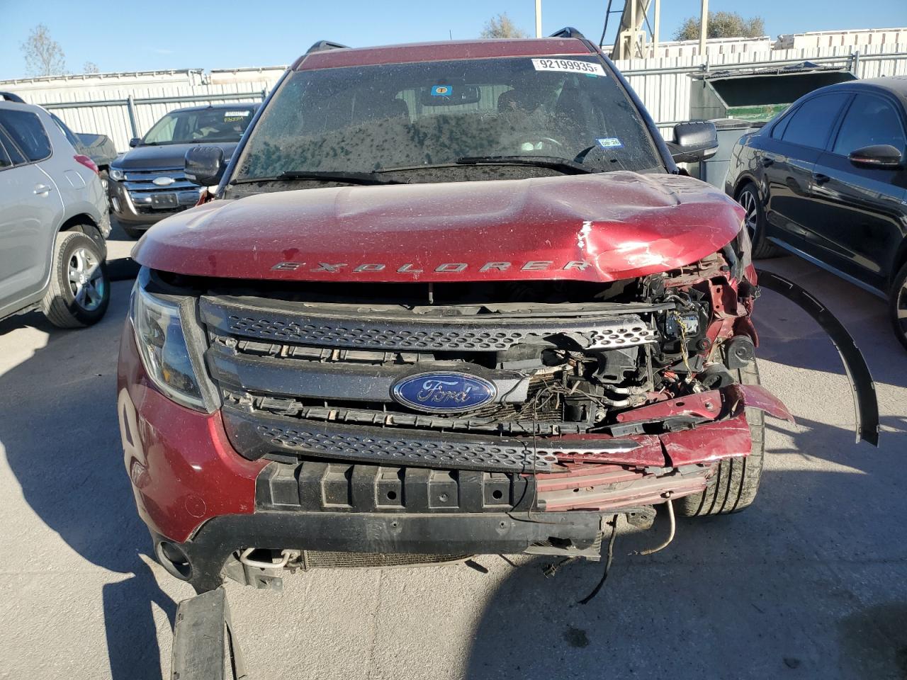 2015 Ford Explorer Xlt Red vin: 1FM5K7D87FGA08116