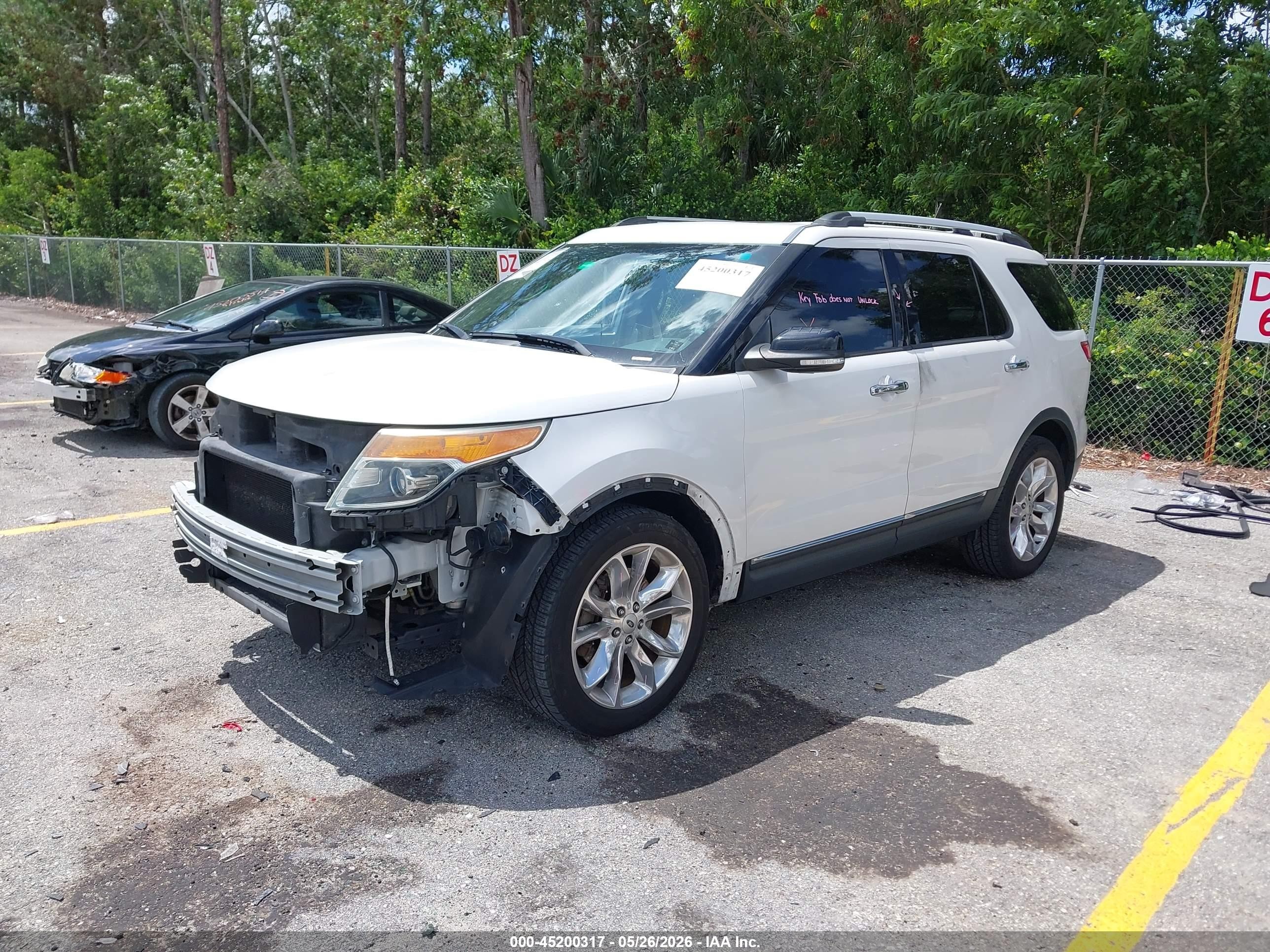 2015 Ford Explorer Xlt White vin: 1FM5K7D87FGA38765