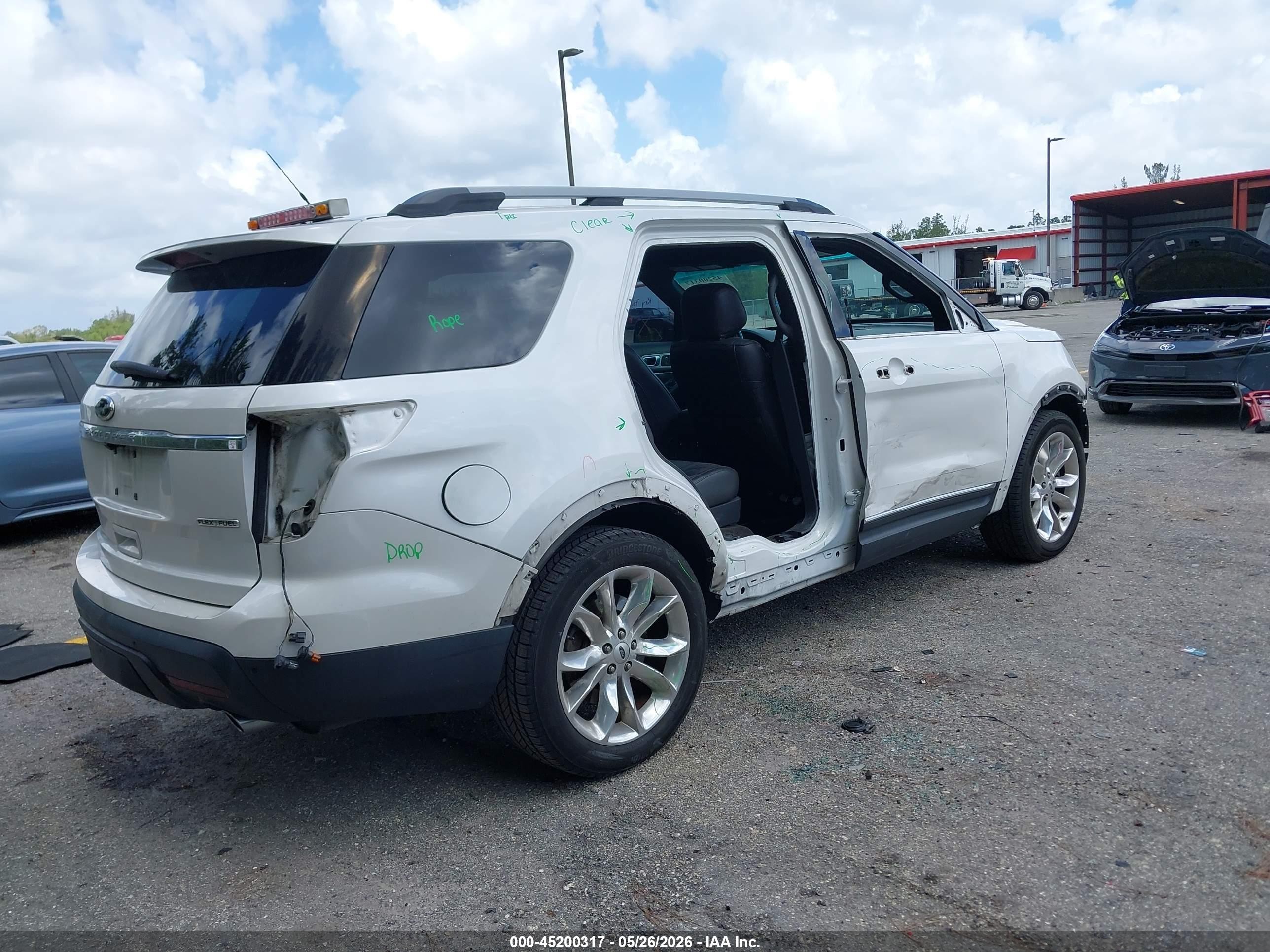 2015 Ford Explorer Xlt White vin: 1FM5K7D87FGA38765