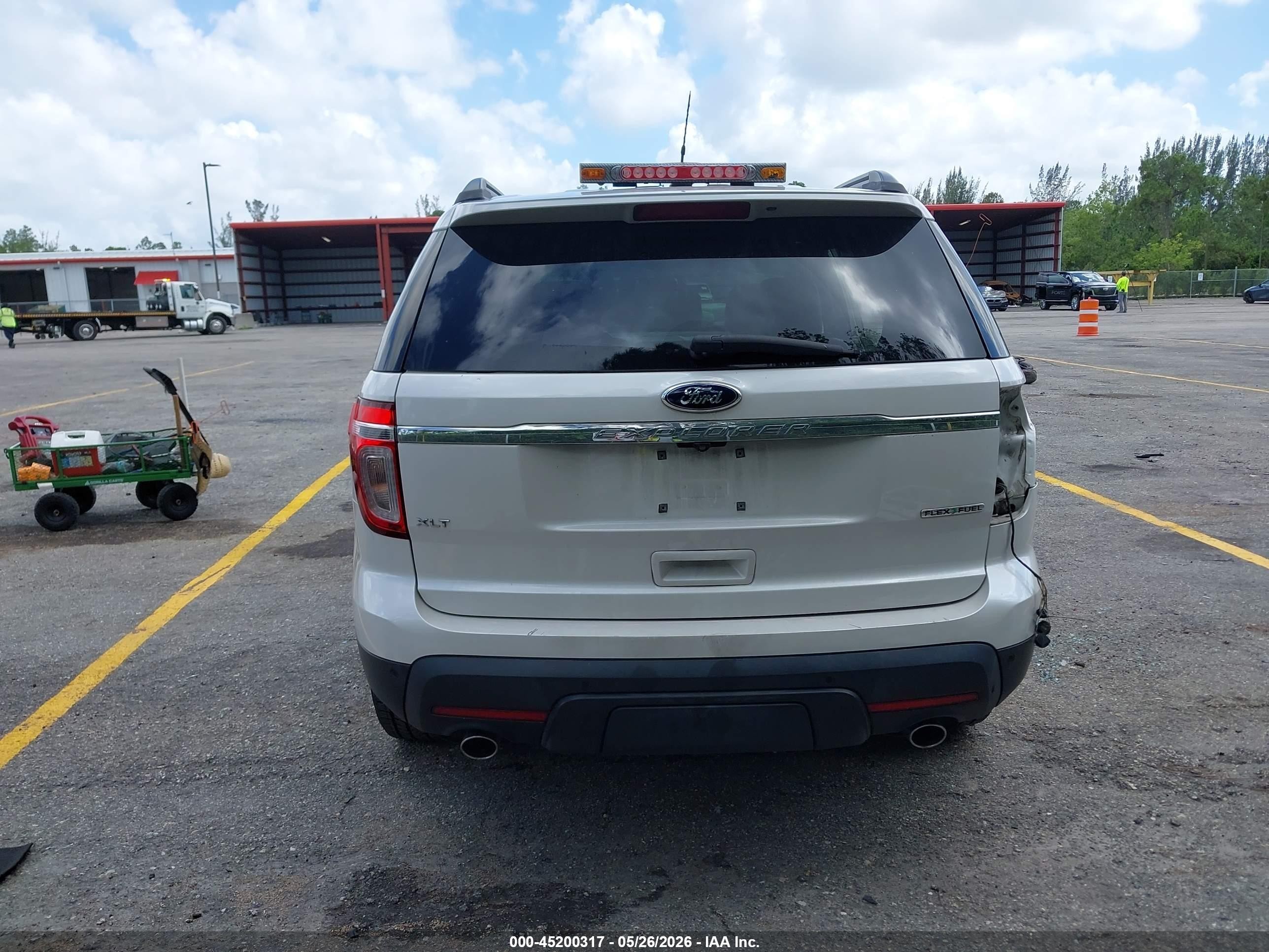 2015 Ford Explorer Xlt White vin: 1FM5K7D87FGA38765