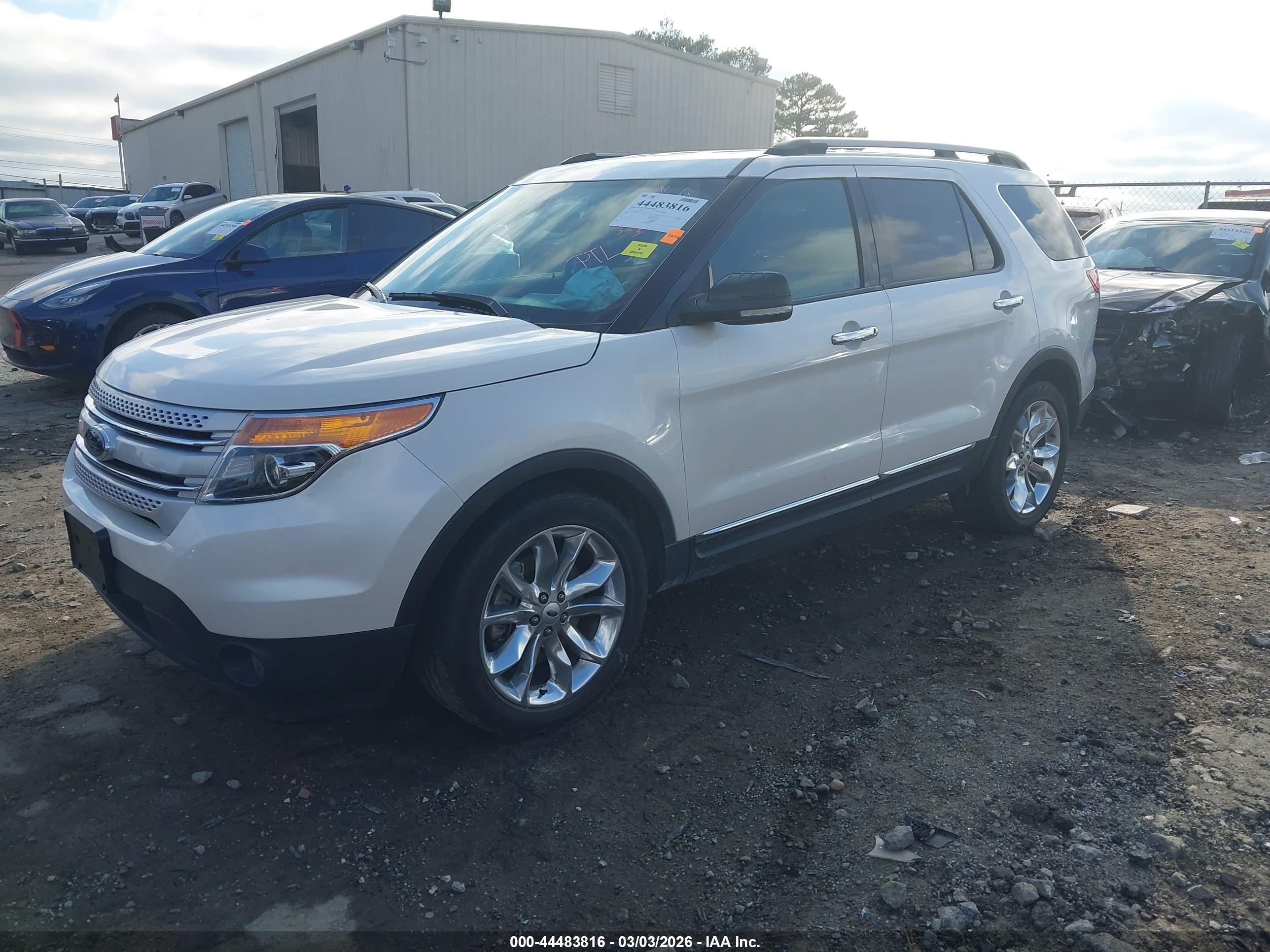 2015 Ford Explorer Xlt White vin: 1FM5K7D87FGA95158