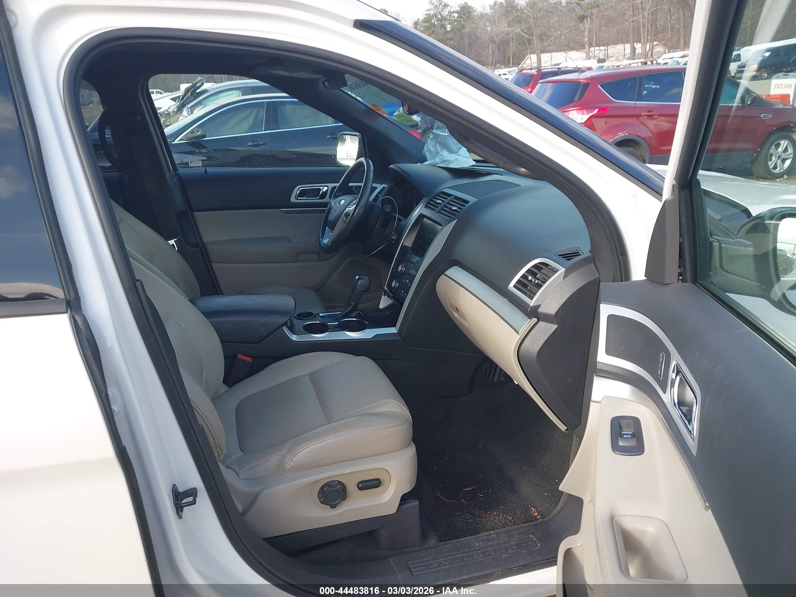 2015 Ford Explorer Xlt White vin: 1FM5K7D87FGA95158