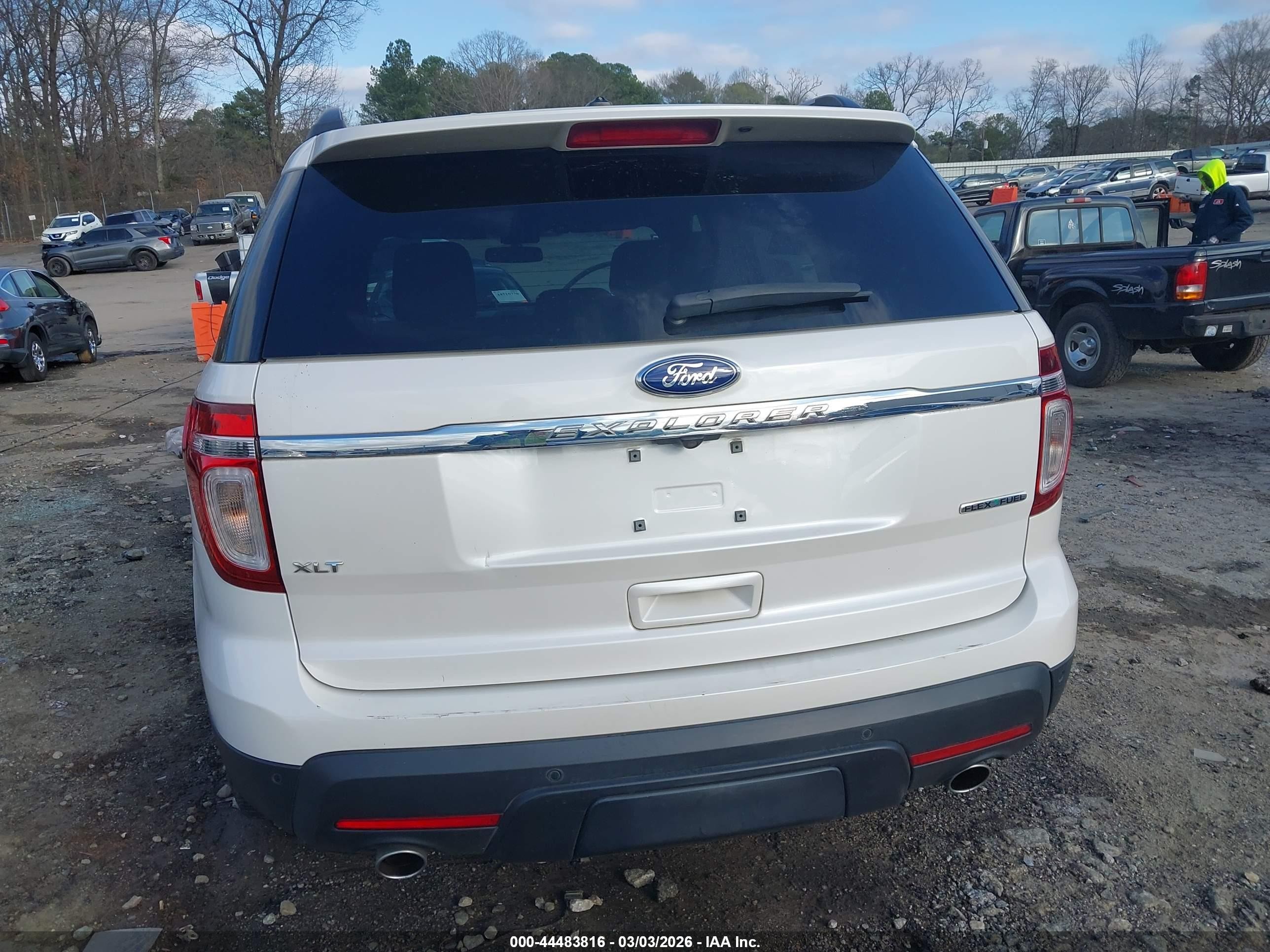 2015 Ford Explorer Xlt White vin: 1FM5K7D87FGA95158