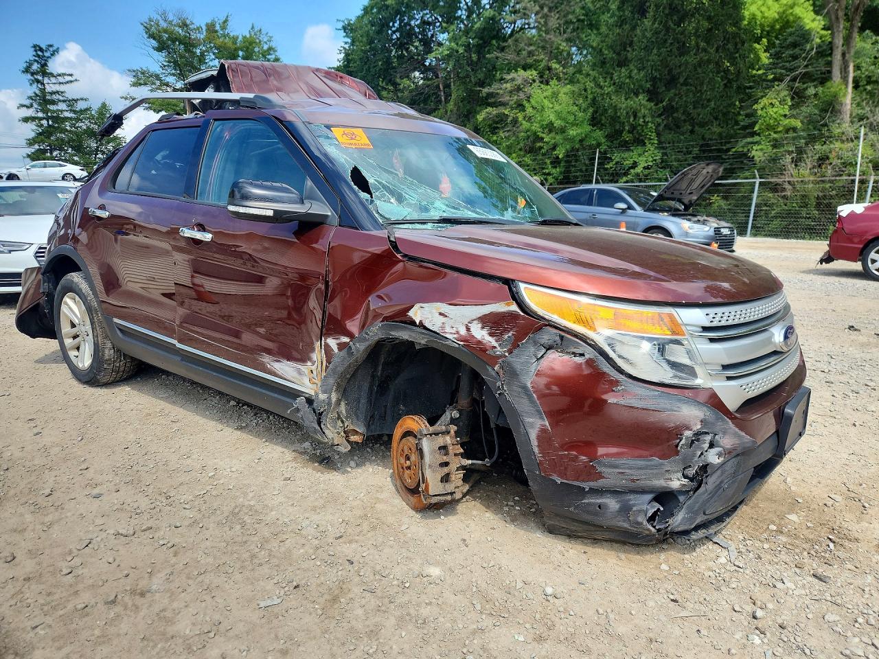 2015 Ford Explorer Xlt Темно-бордовый vin: 1FM5K7D87FGB57237