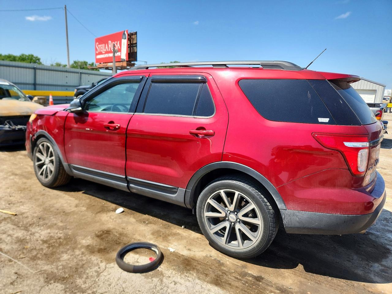 2015 Ford Explorer Xlt Red vin: 1FM5K7D87FGB67122