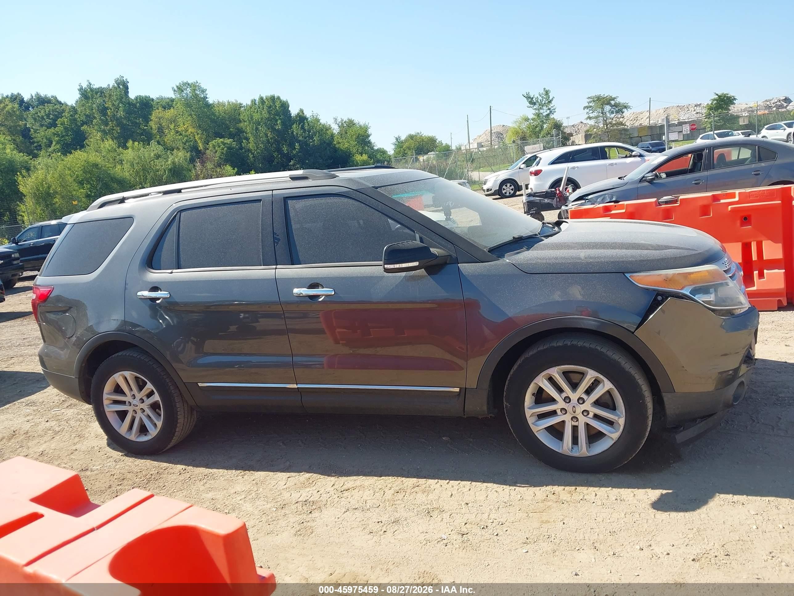 2015 Ford Explorer Xlt Gray vin: 1FM5K7D87FGC34253