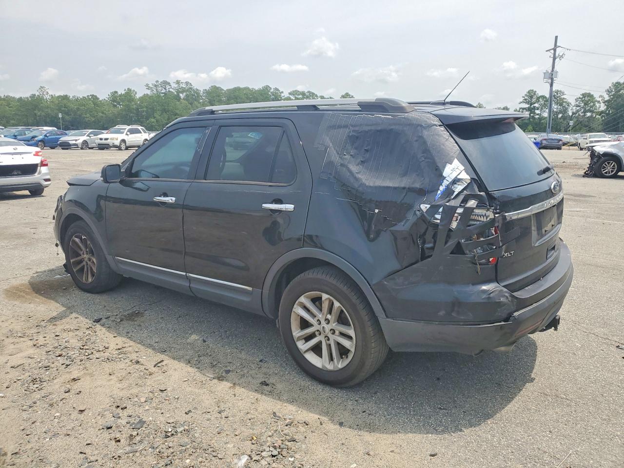 2015 Ford Explorer Xlt Black vin: 1FM5K7D87FGC34463