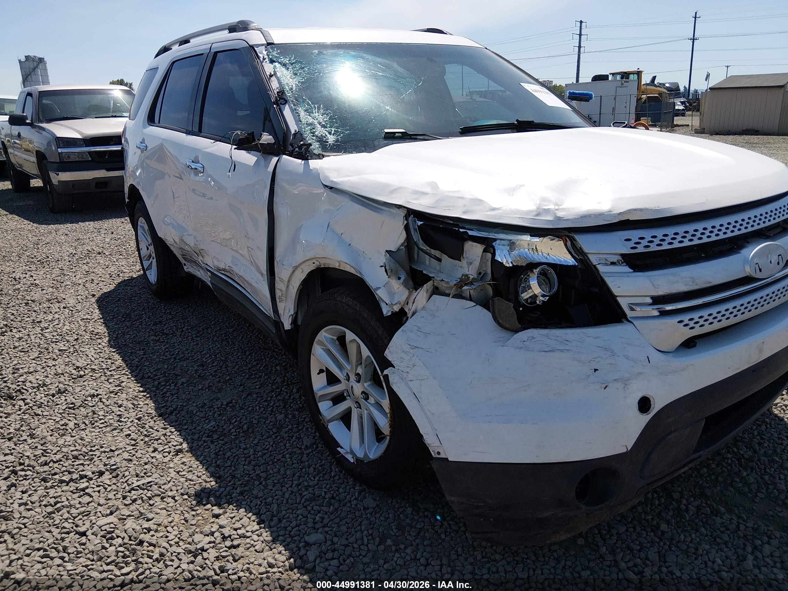 2015 Ford Explorer Xlt White vin: 1FM5K7D87FGC39775