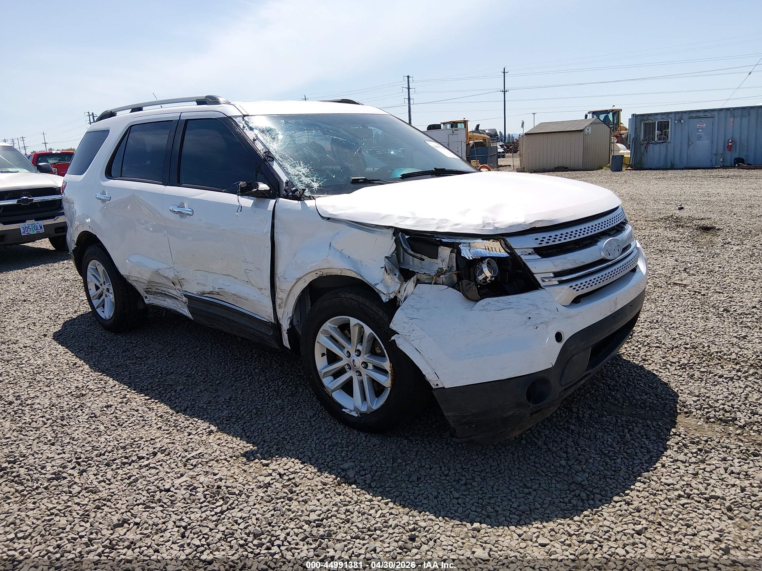 2015 Ford Explorer Xlt White vin: 1FM5K7D87FGC39775