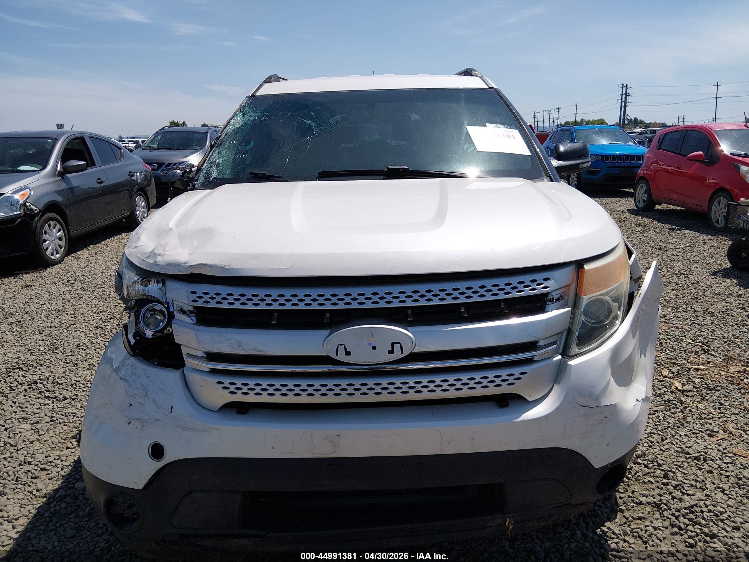 2015 Ford Explorer Xlt White vin: 1FM5K7D87FGC39775