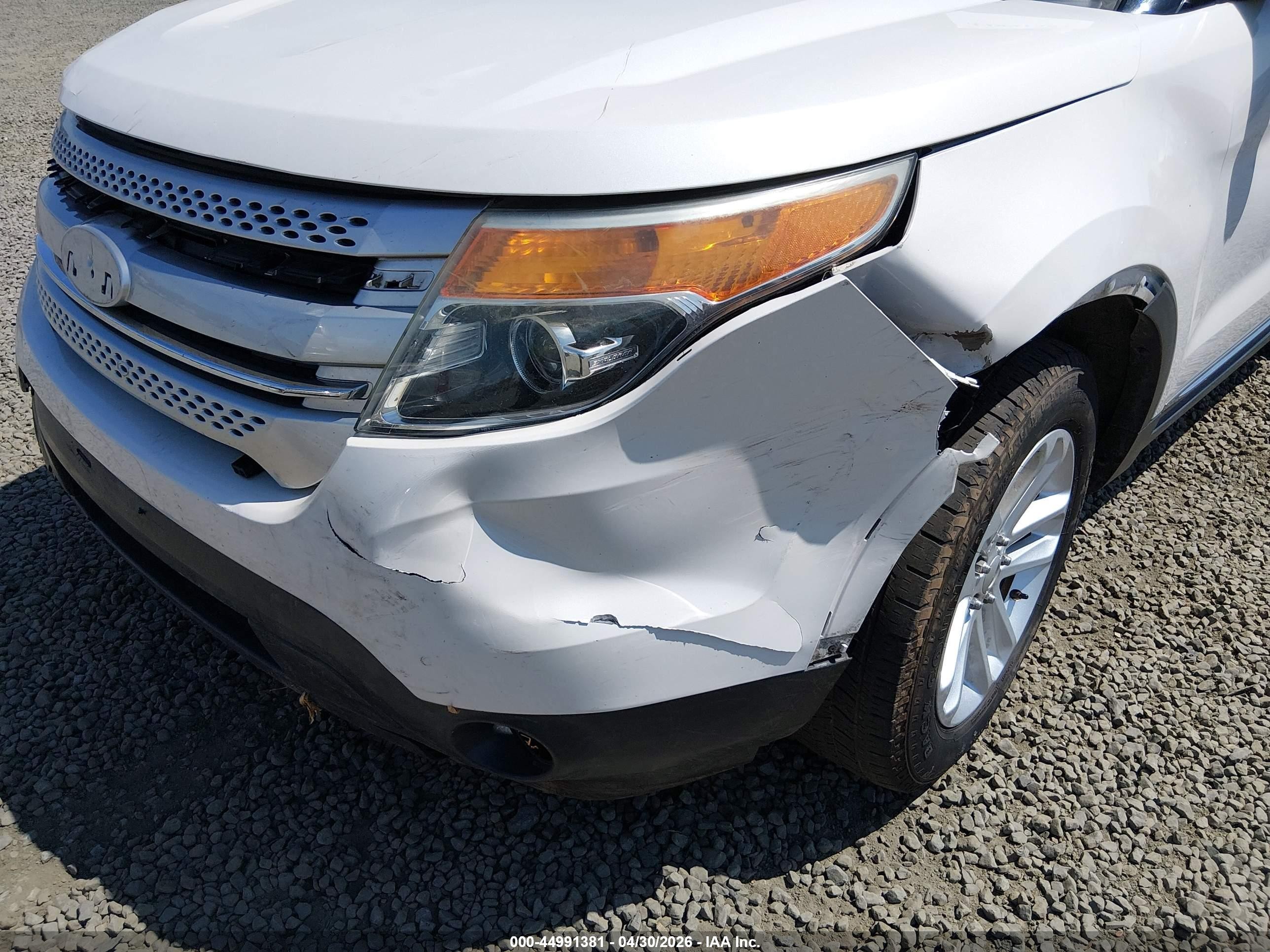 2015 Ford Explorer Xlt White vin: 1FM5K7D87FGC39775