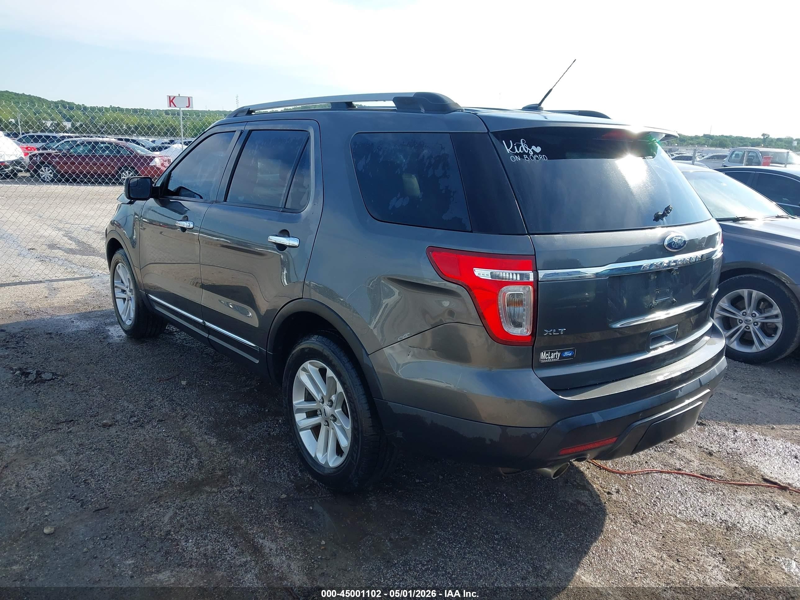 2015 Ford Explorer Xlt Gray vin: 1FM5K7D87FGC45754