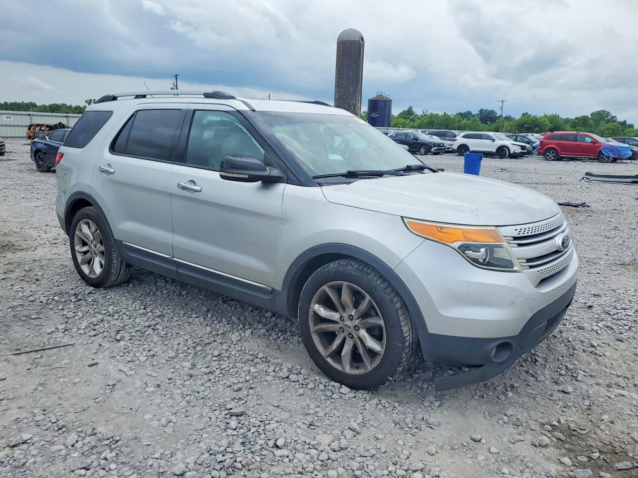 2013 Ford Explorer Xlt Silver vin: 1FM5K7D88DGA03407