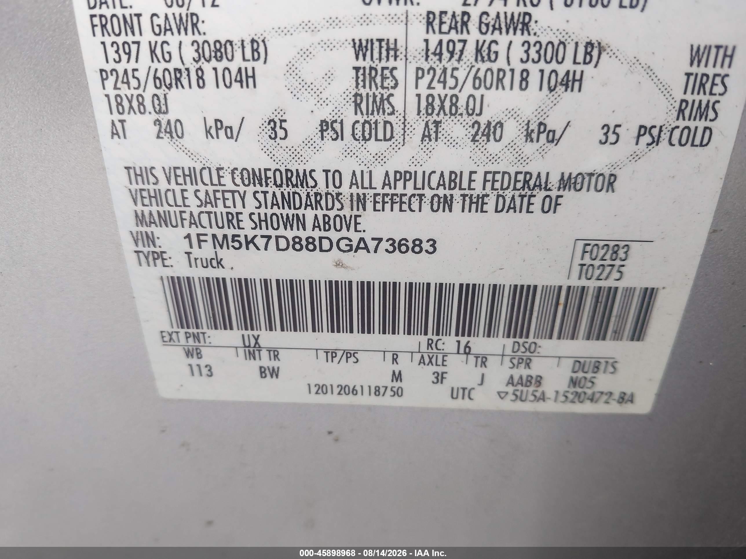 2013 Ford Explorer Xlt Silver vin: 1FM5K7D88DGA73683