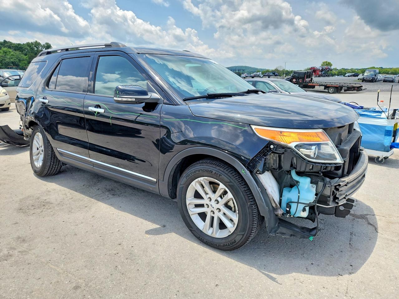 2013 Ford Explorer Xlt Black vin: 1FM5K7D88DGB12031
